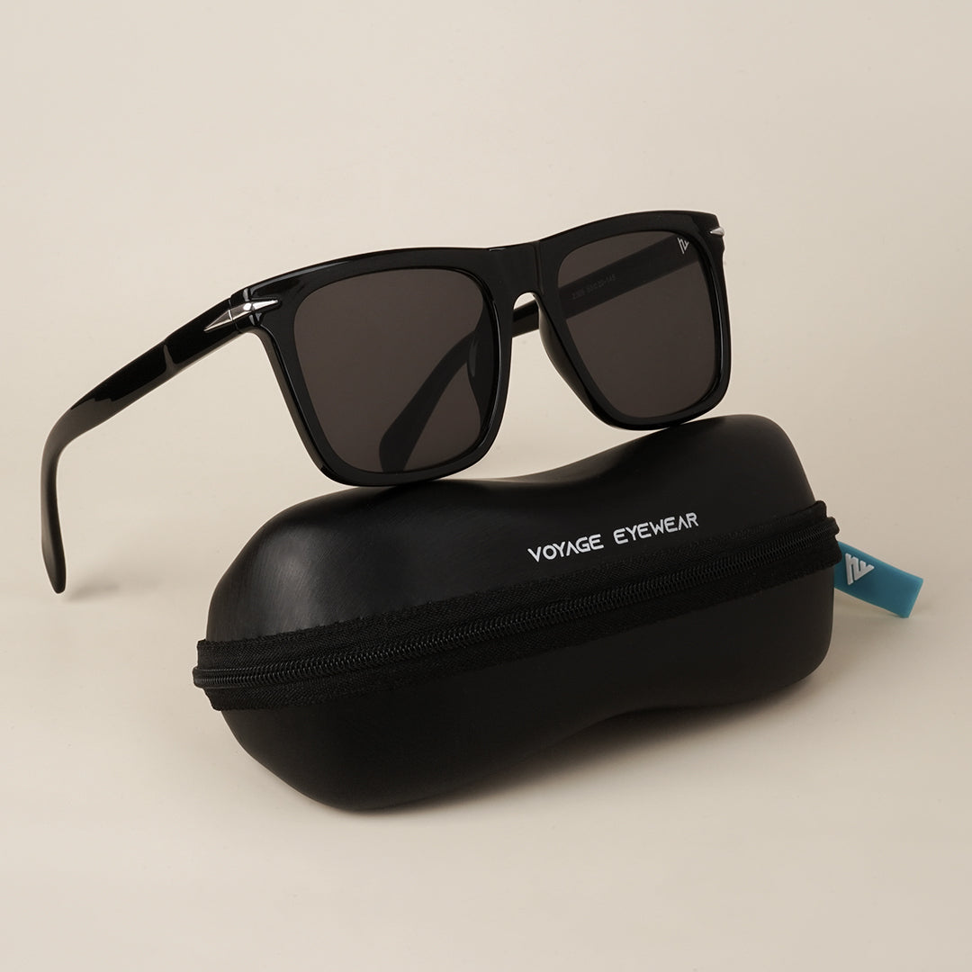 Voyage Blaze Black Wayfarer Sunglasses MG3636