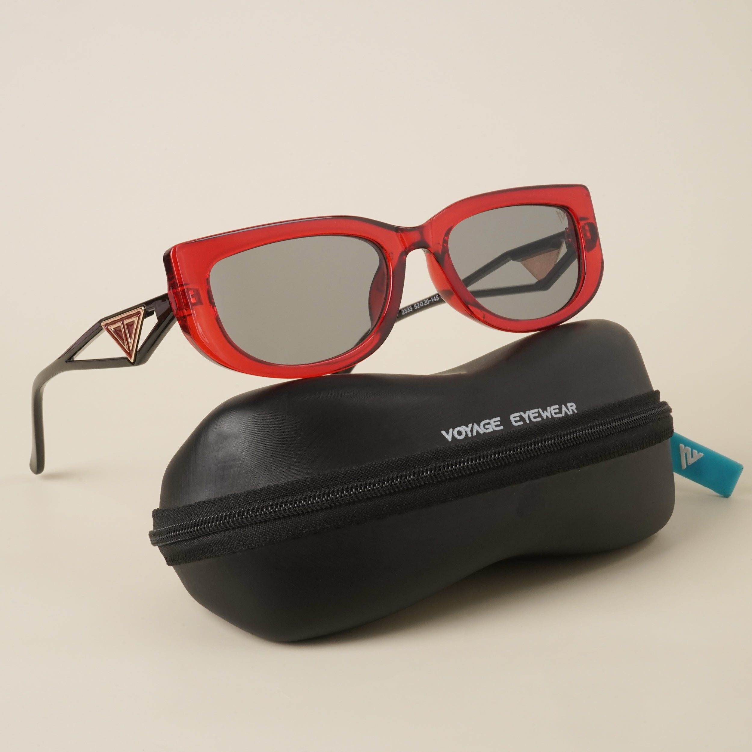 Voyage Grey Oval Sunglasses - MG3898