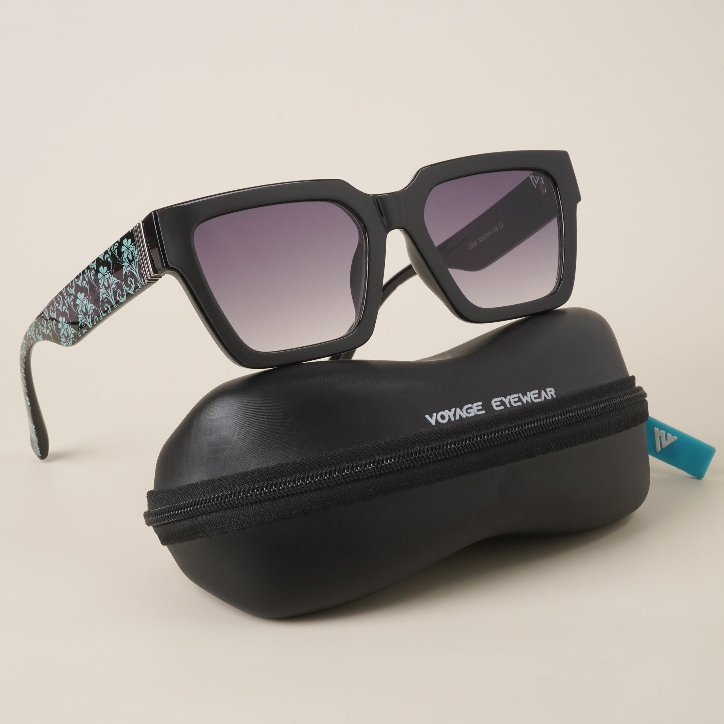 Voyage Black Gradient Wayfarer Sunglasses (2338MG3881)