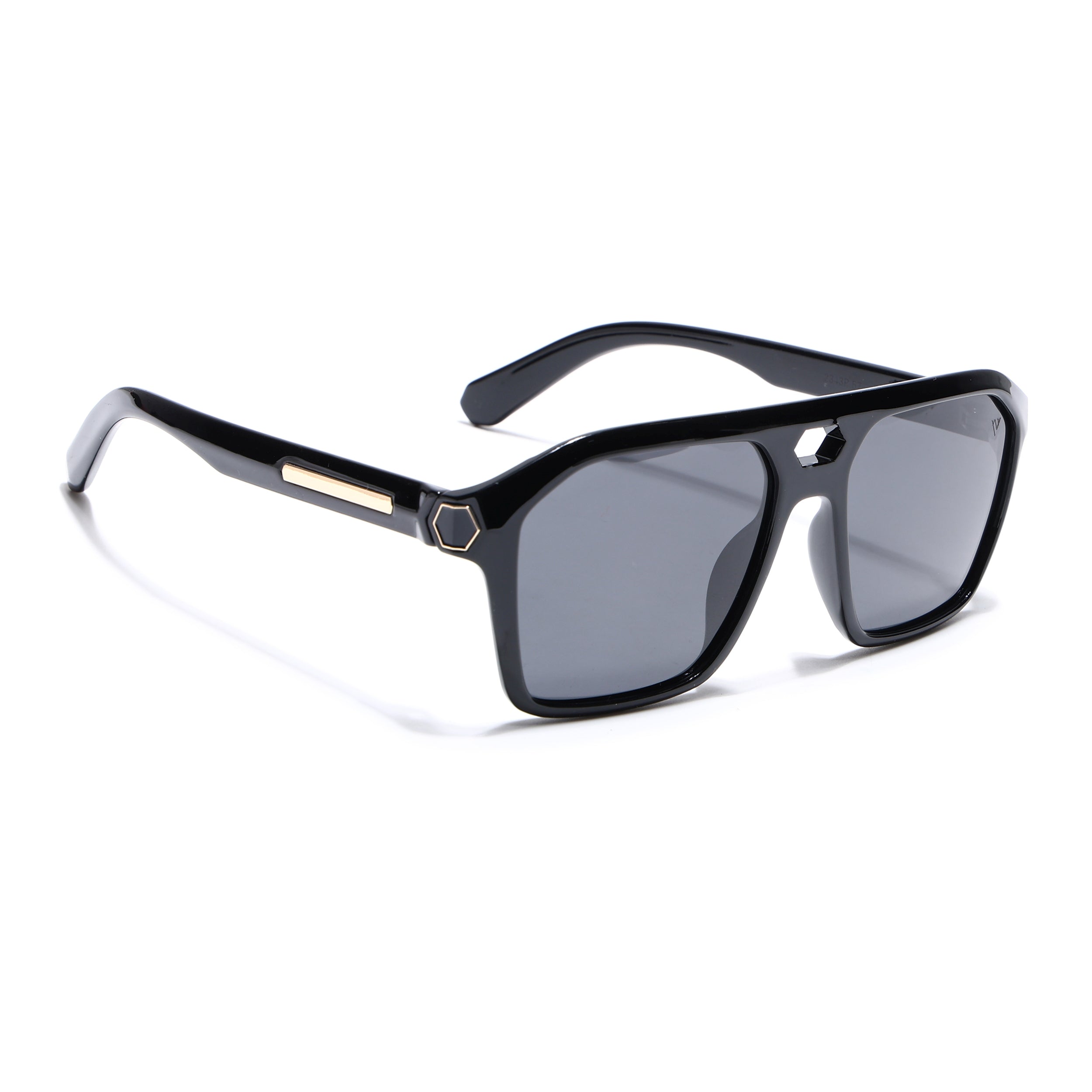 Ridge | Shine Black Polarized Wayfarer Sunglasses - PMG4346