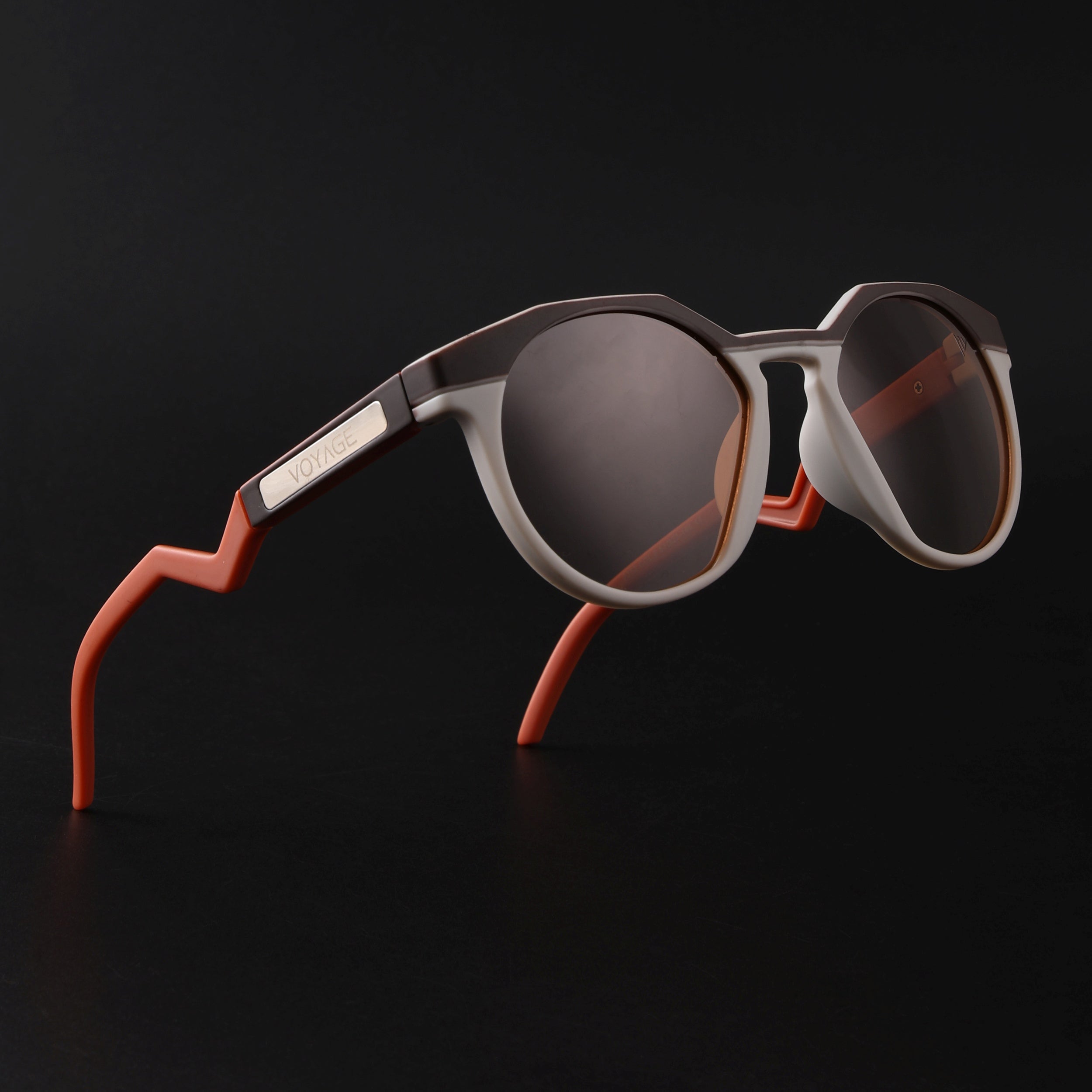 Radar | Classic Brown & Cream Polarized Sunglasses | Brown Lens - PMG6568