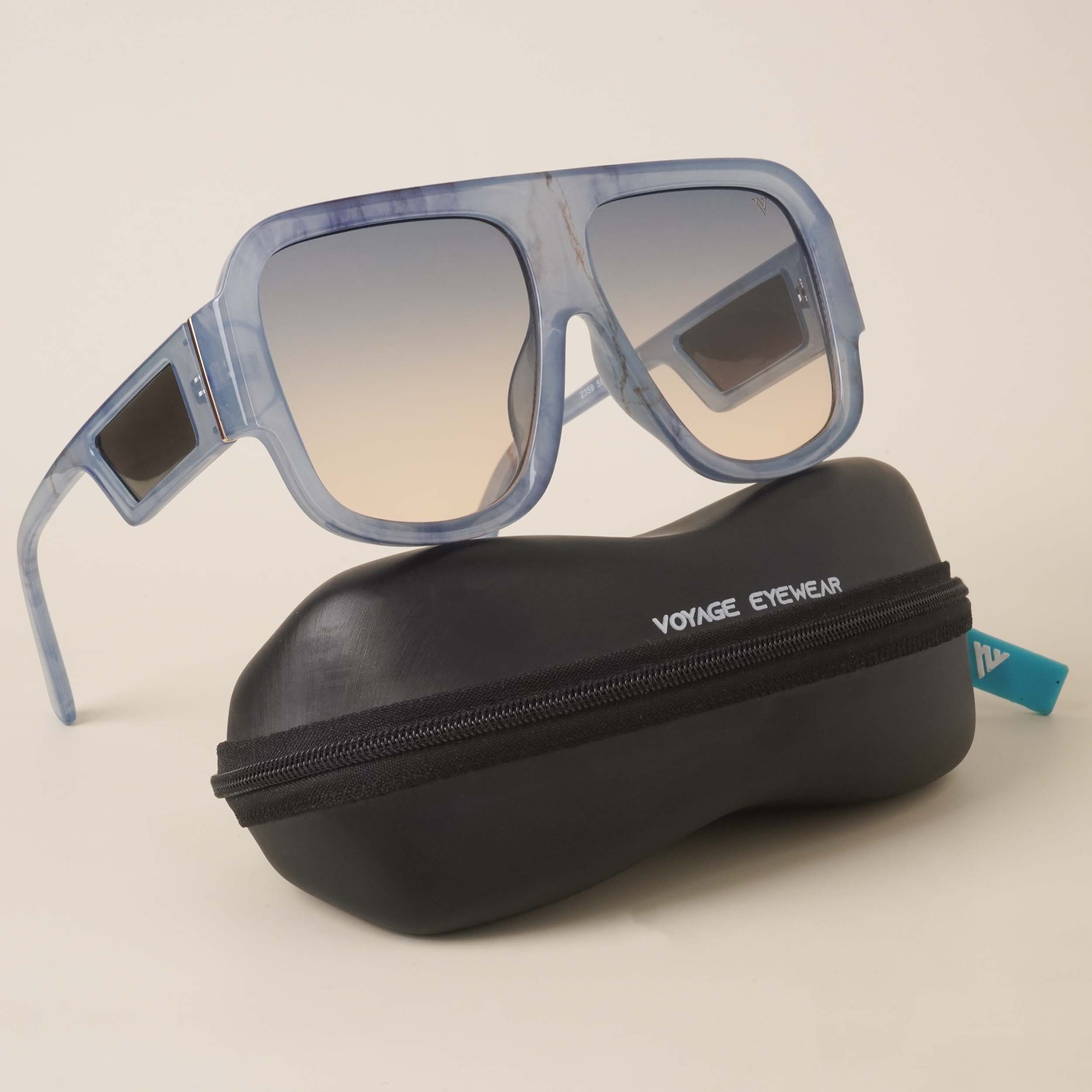 Voyage Blue & Brown Wayfarer Sunglasses for Men & Women (2359MG4103)