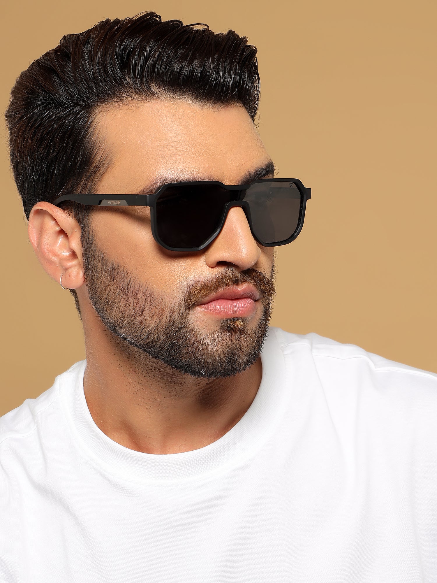 The Hex | Black Polarized Sunglasses | PMG7356