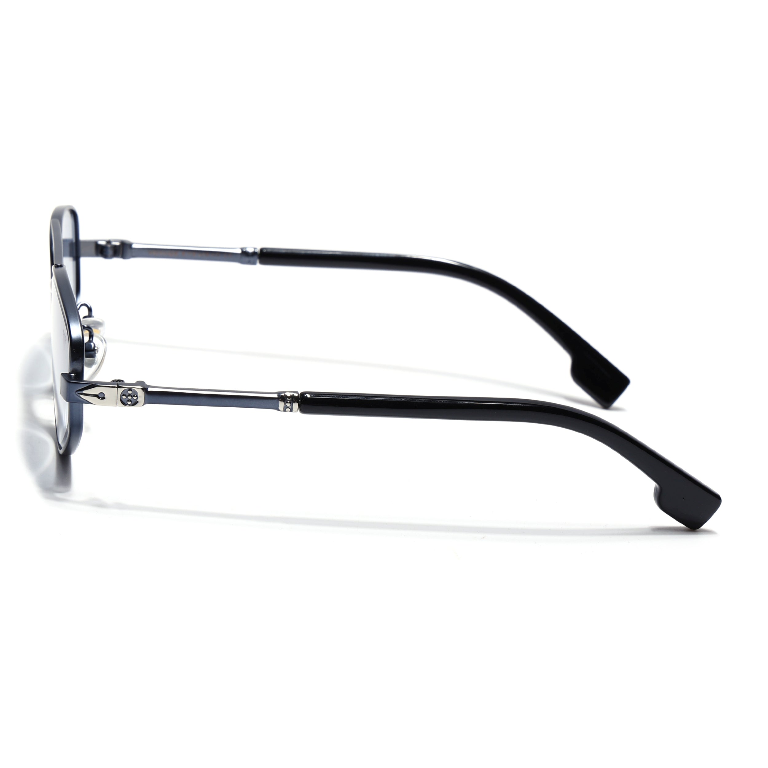 Rectangle Sunglasses for Men & Women (Blue & Clear Lens | Blue Frame - MG7517)