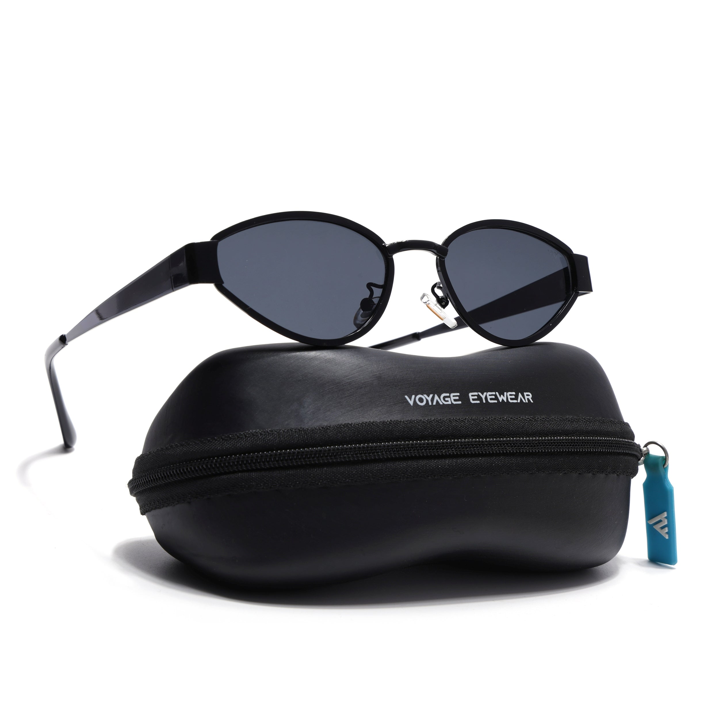 Cateye Sunglasses for Women (Black Lens | Black Frame - MG7542)