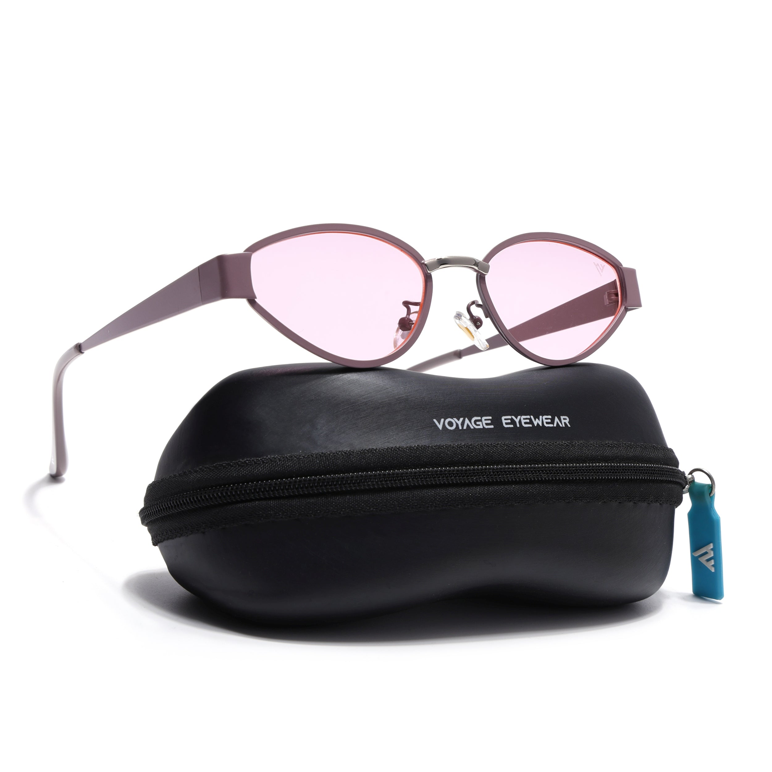 Cateye Sunglasses for Women (Pink Lens | Pink Frame - MG7546)