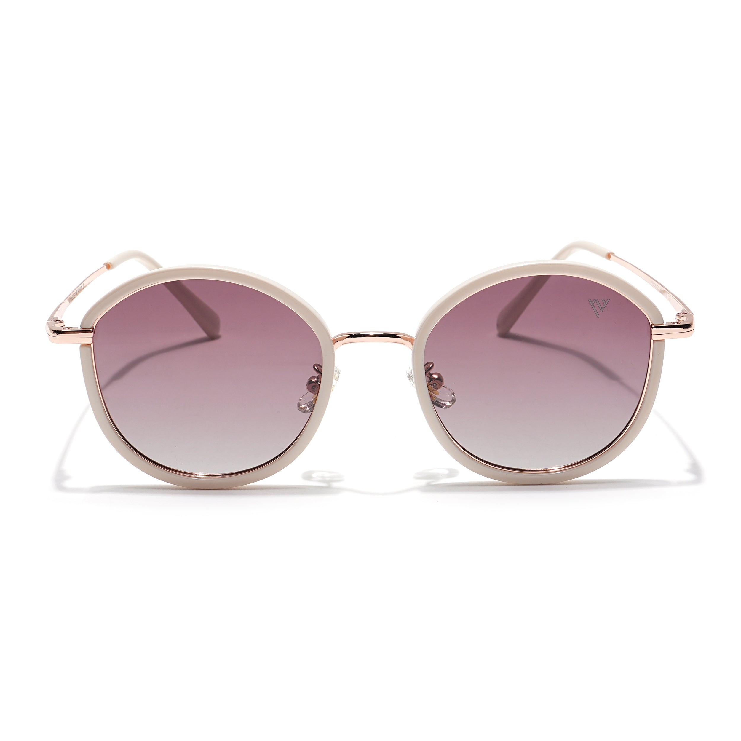 Voyage Select Round Sunglasses (Brown & Clear Lens | Beige Frame - SLPMG6218)