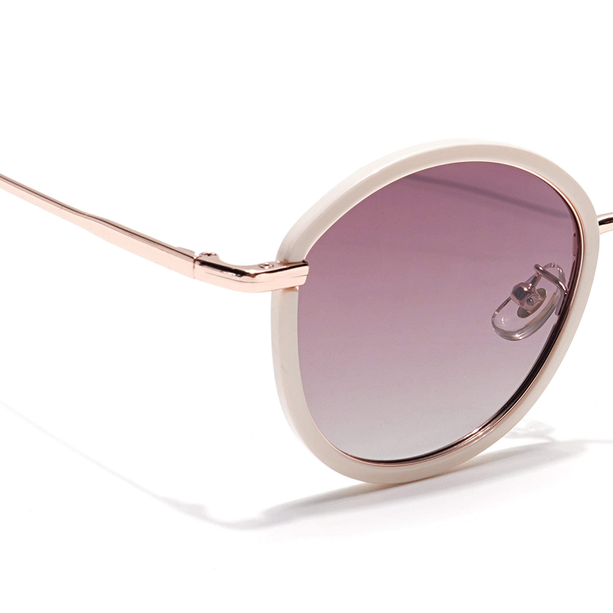 Voyage Select Round Sunglasses (Brown & Clear Lens | Beige Frame - SLPMG6218)