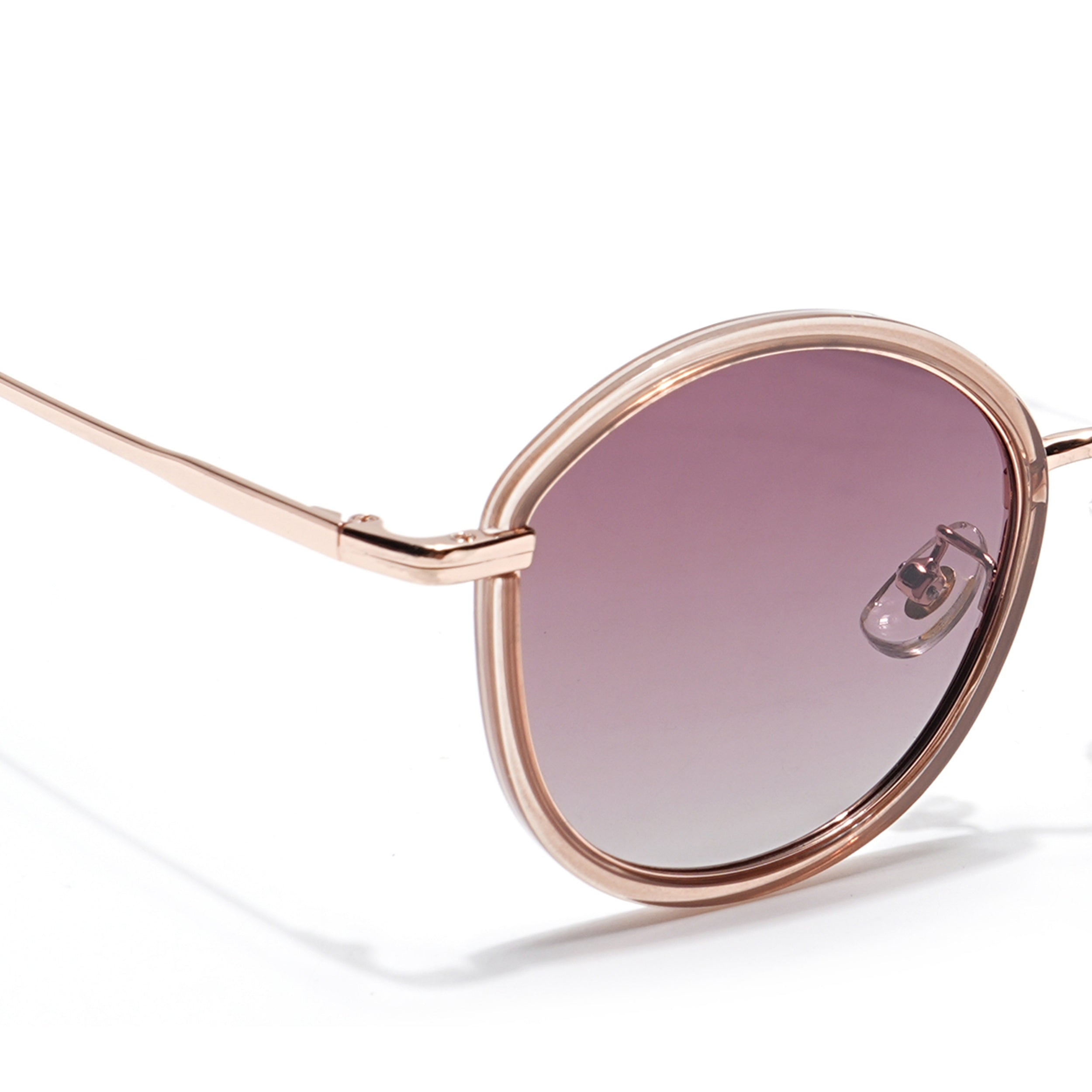 Voyage Select Round Sunglasses (Brown & Clear Lens | Brown Frame - SLPMG6221)