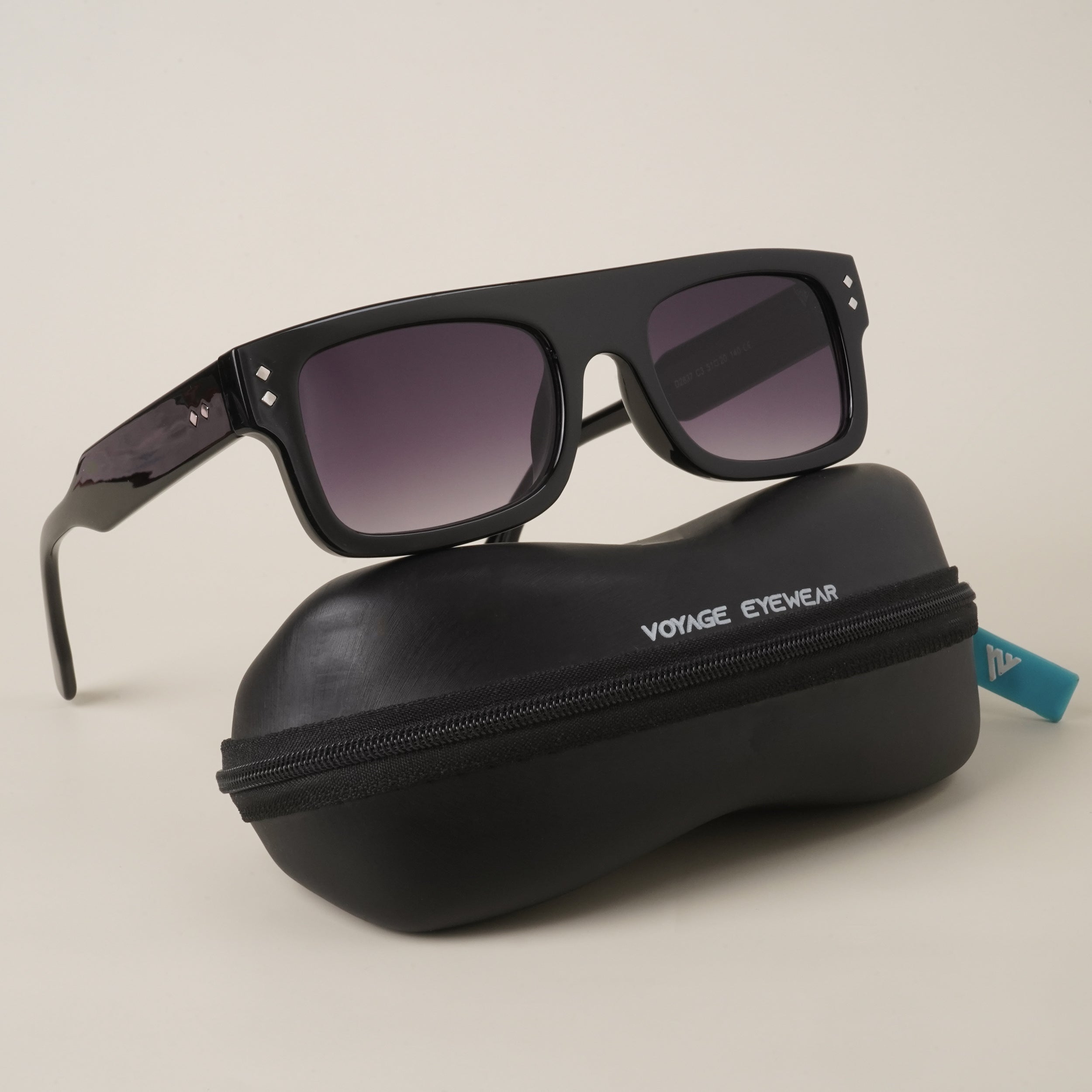 Voyage Black Wayfarer Sunglasses (2837MG3871)