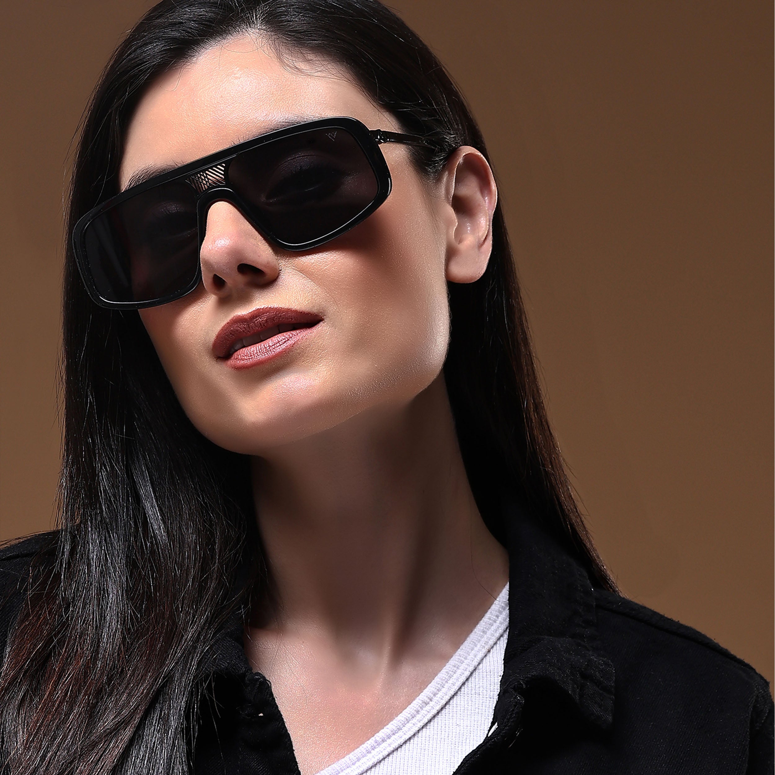 Voyage Black Wayfarer Sunglasses for Men & Women - MG4018