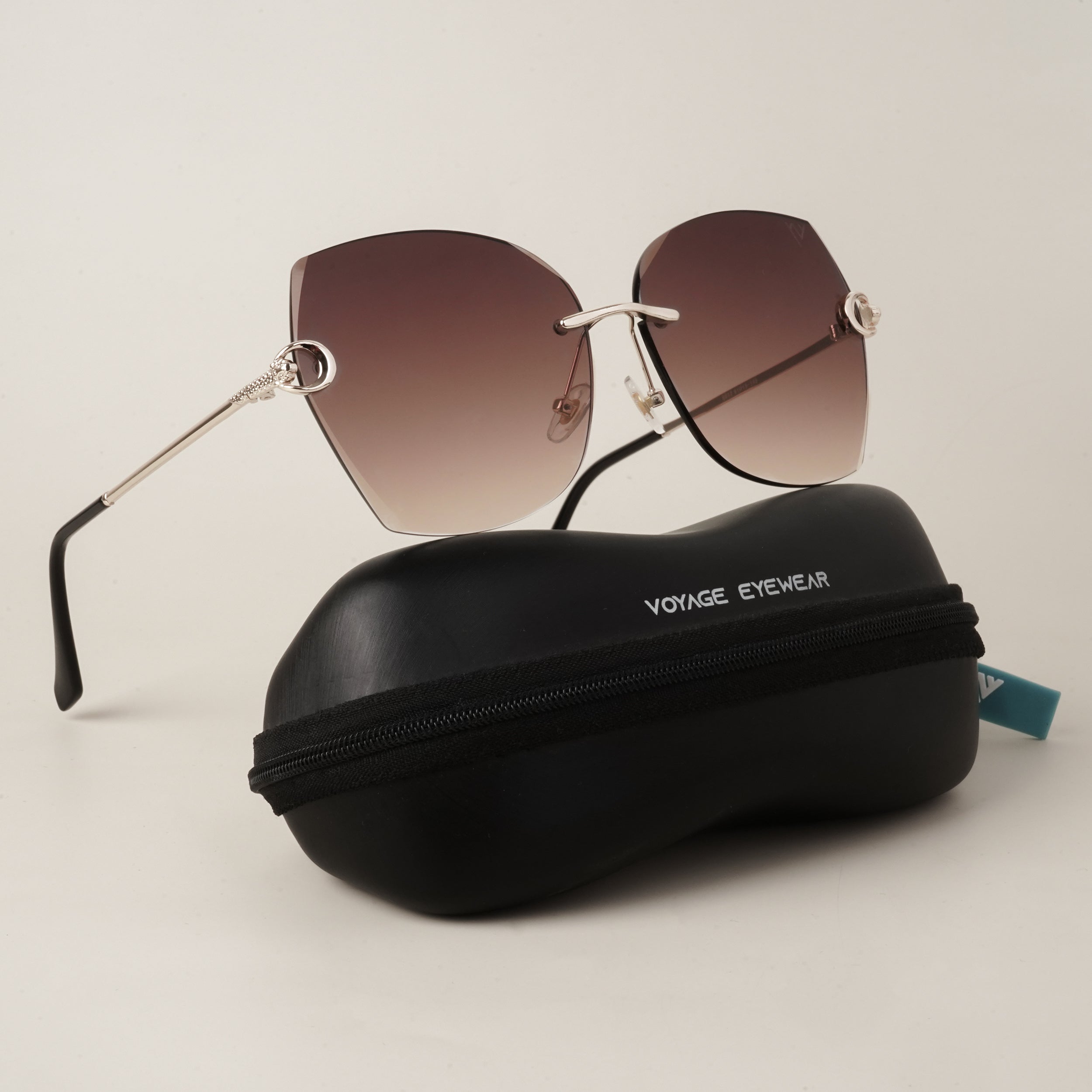 Voyage Dark Brown Over Size Sunglasses MG2883