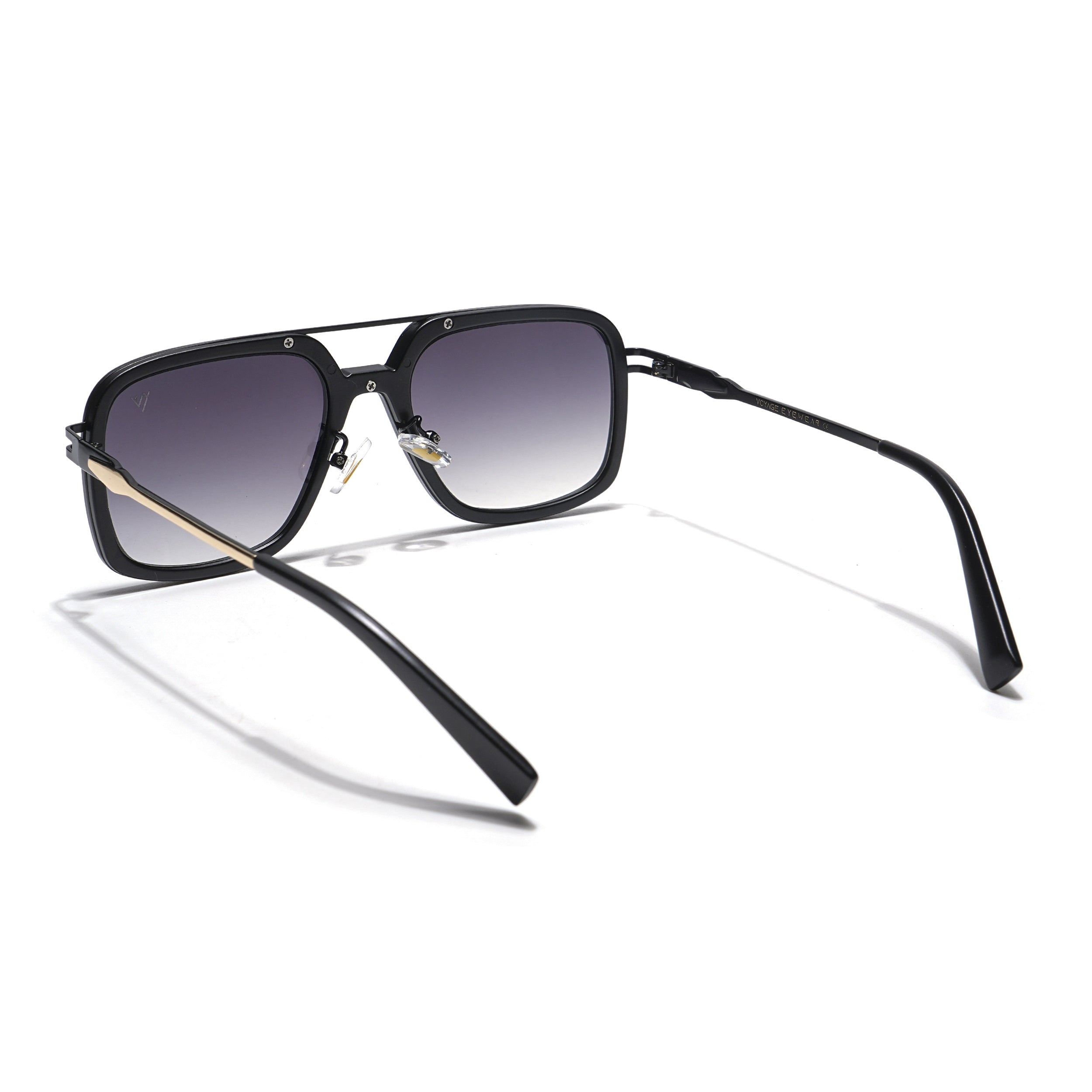 Dusk | Balck Wayfarer Sunglasses | Grey & Clear Lens - MG5861