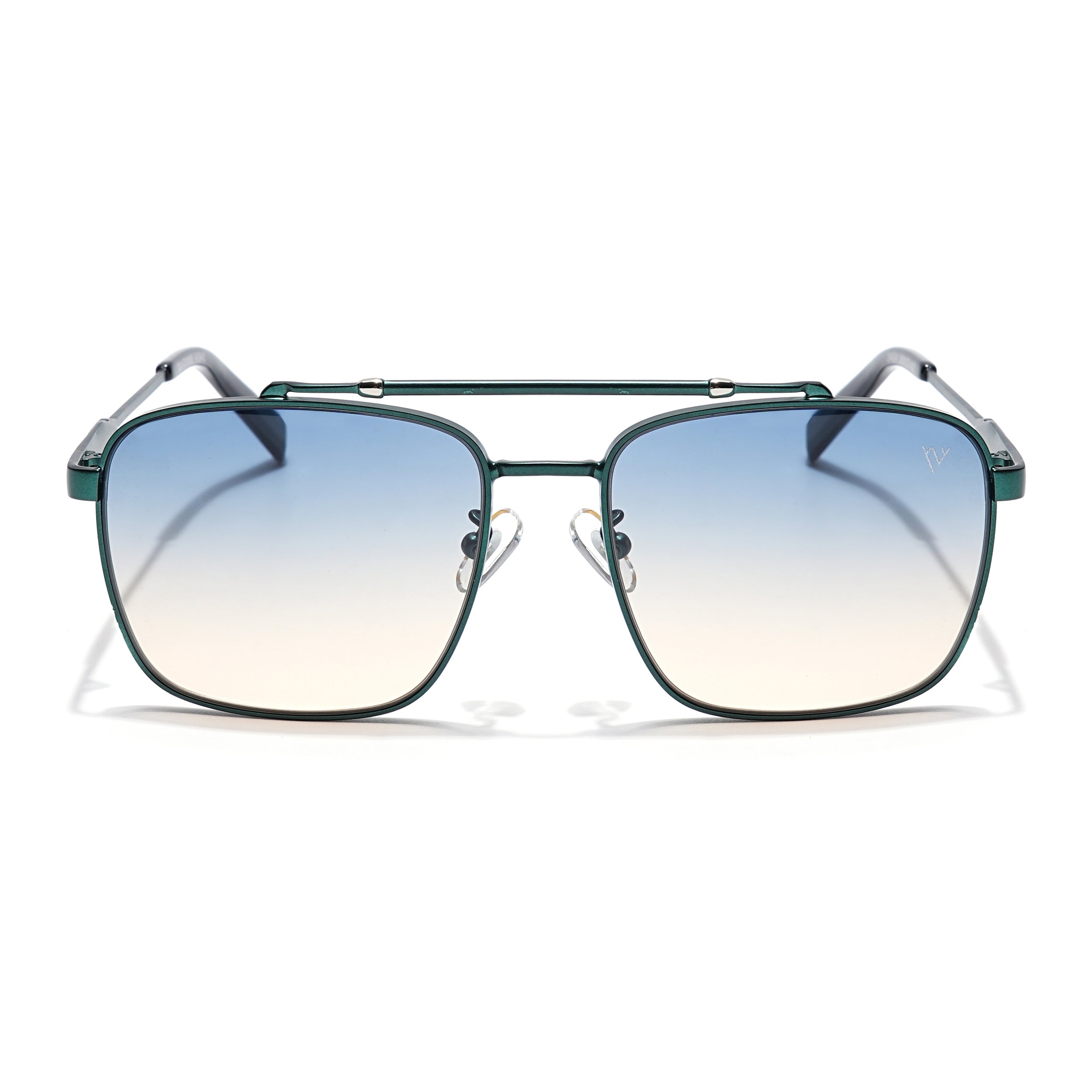 Wayfarer Sunglasses (Green & Brown Lens | Green Frame - MG6041)
