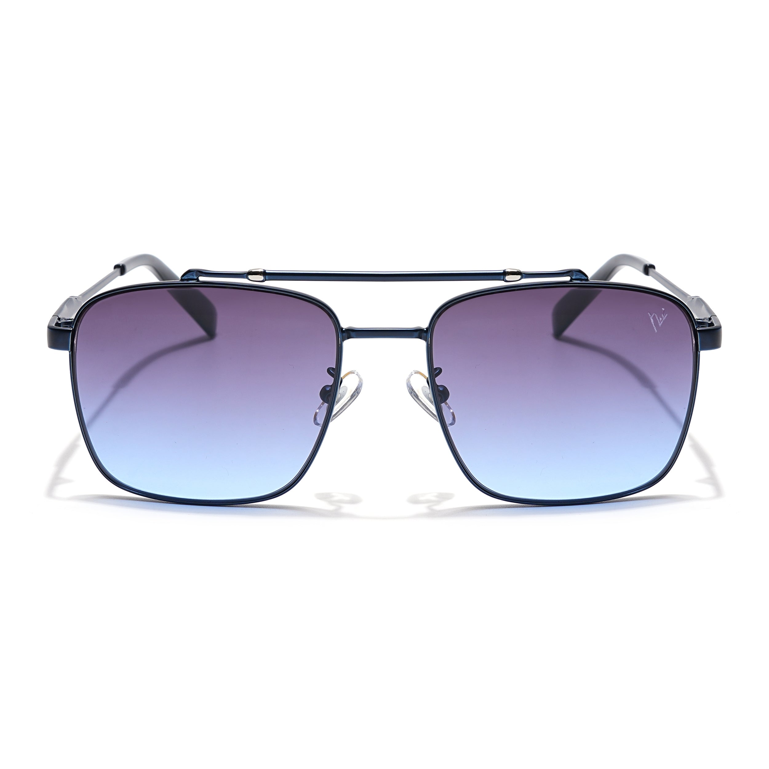 Wayfarer Sunglasses (Grey & Purple Lens | Blue Frame - MG6043)