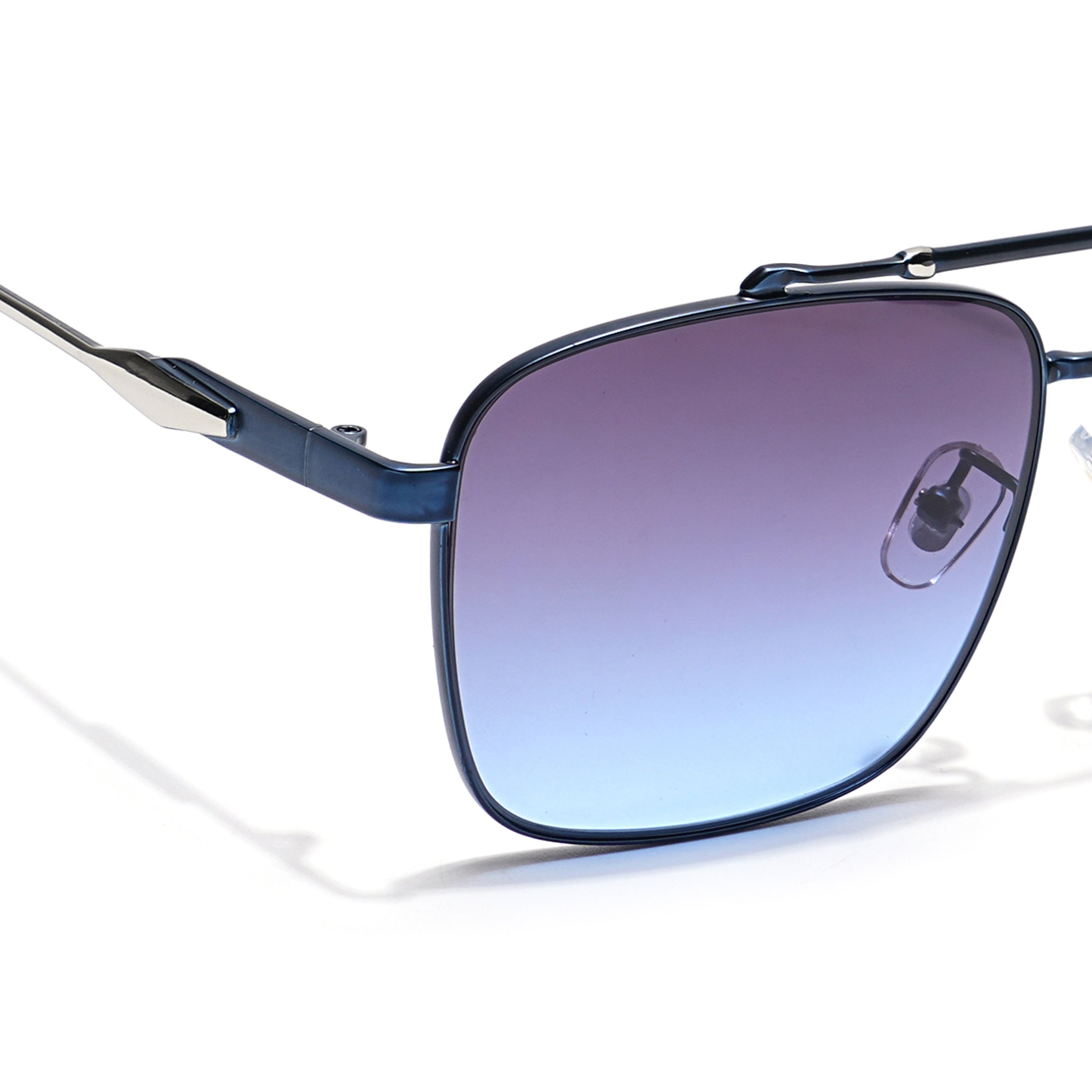 Wayfarer Sunglasses (Grey & Purple Lens | Blue Frame - MG6043)