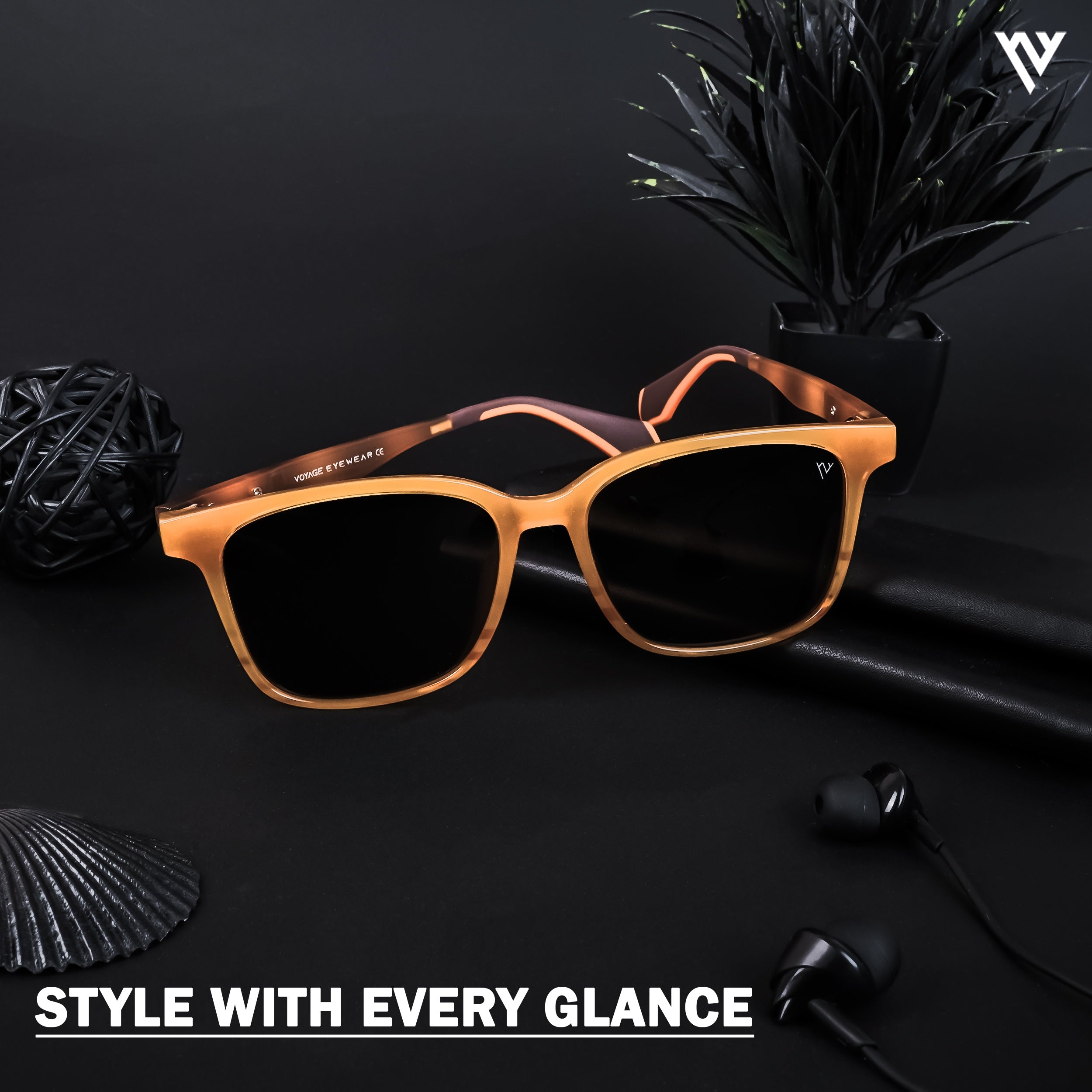Active Brown Polarized Wayfarer Sunglasses - PMG4462