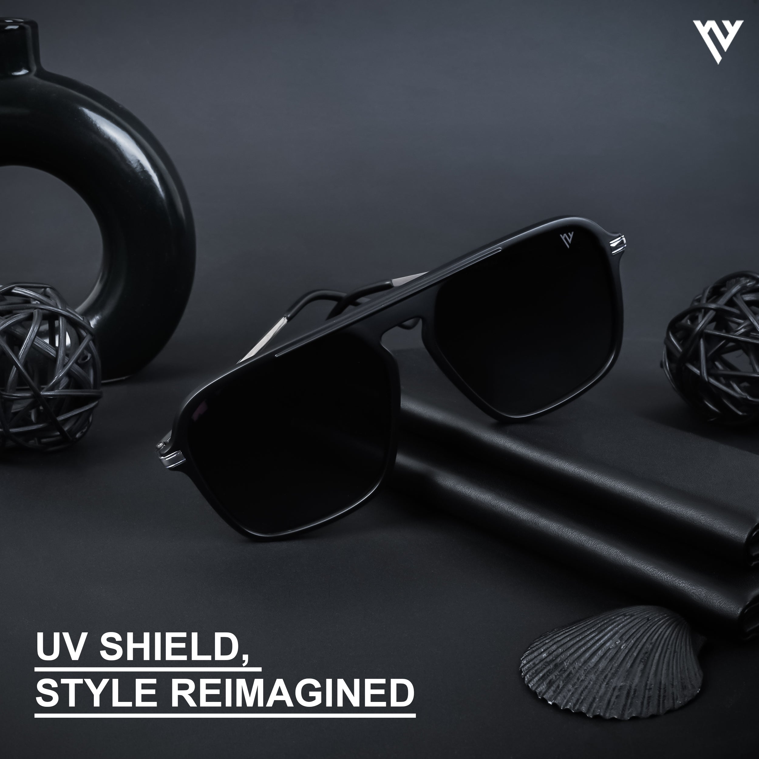 Aether | Purple & Clear Polarized Wayfarer Sunglasses - PMG4577