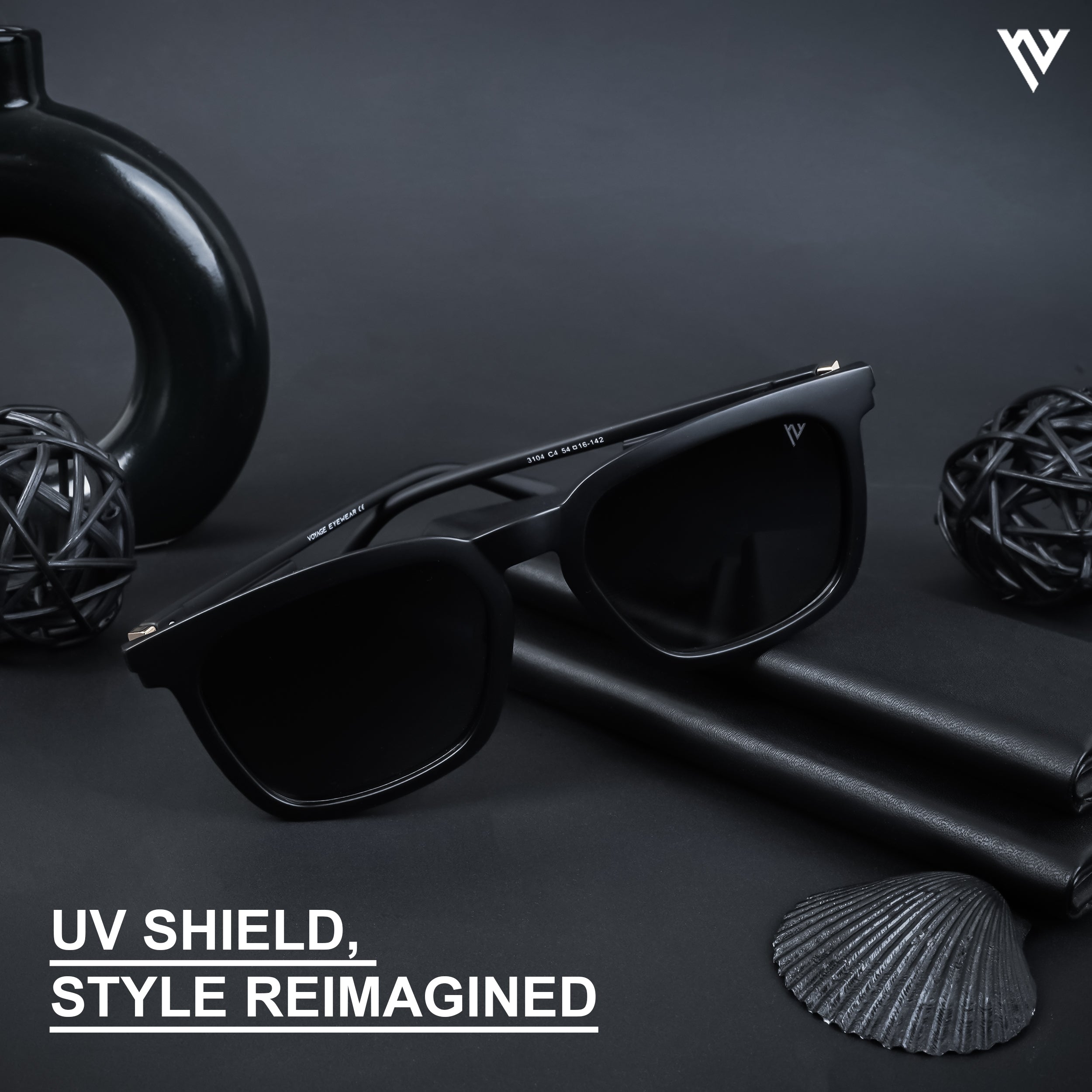 Purple & Clear Polarized Wayfarer Sunglasses - PMG4570