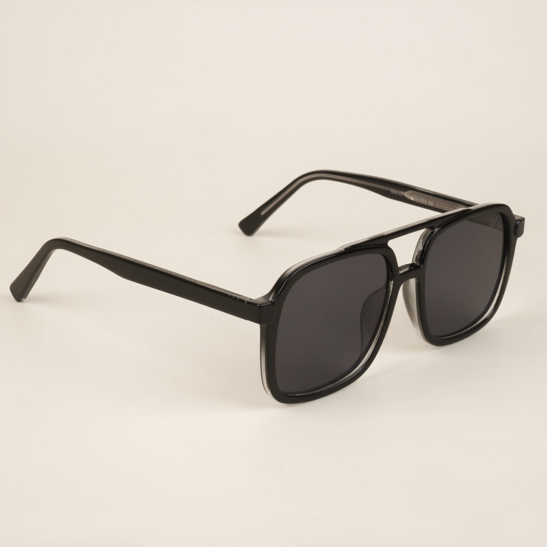 Voyage Black Wayfarer Sunglasses for Men & Women (86635MG4150)