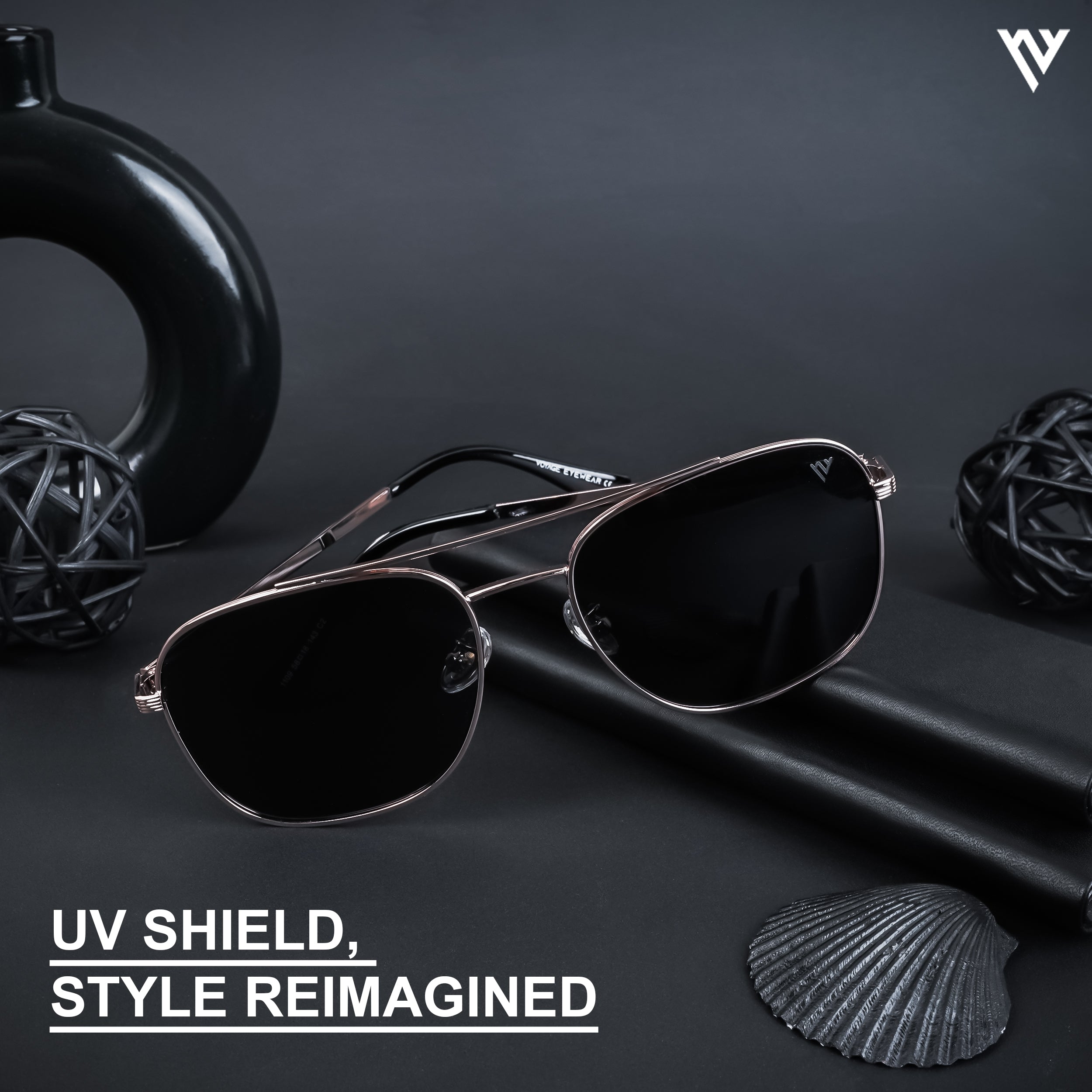 The Muse | Black Polarized Wayfarer Sunglasses - PMG4581