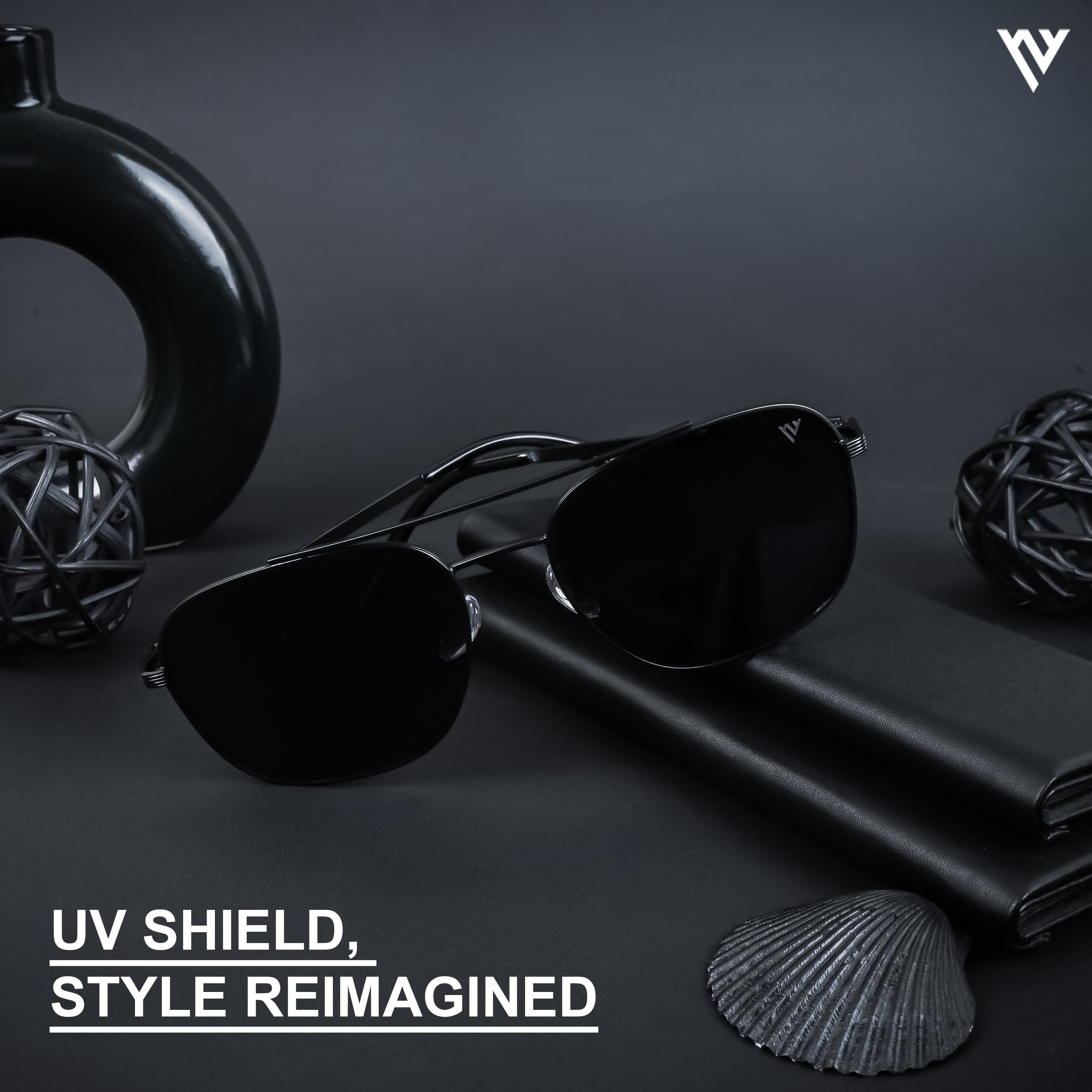 The Muse | Black Polarized Wayfarer Sunglasses - PMG4582