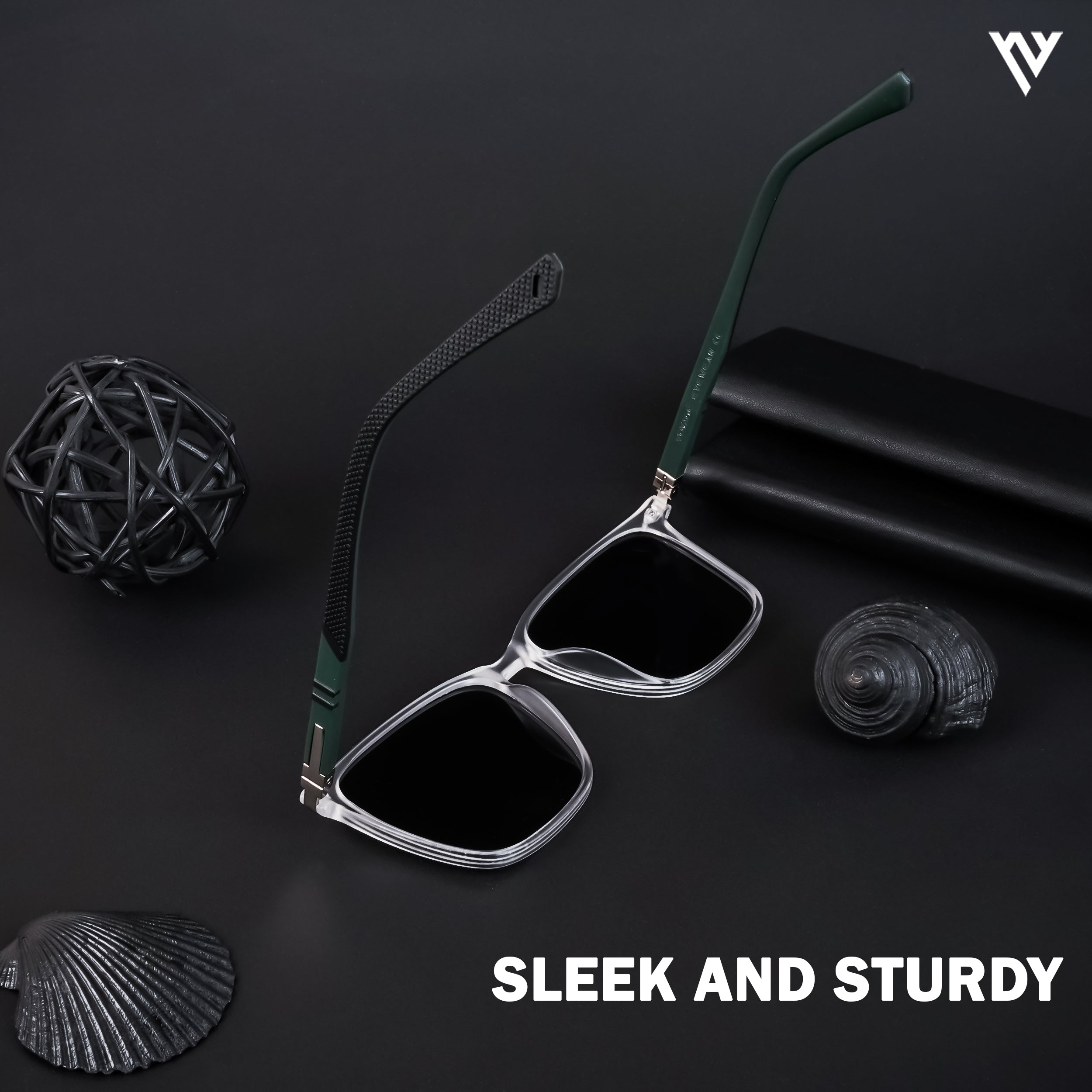 Voyage Exclusive Transparent Polarized Wayfarer Sunglasses for Men & Women (TR8077PMG4485)