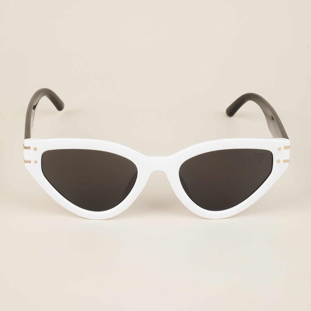 Voyage Black Cateye Sunglasses for Women - MG4174
