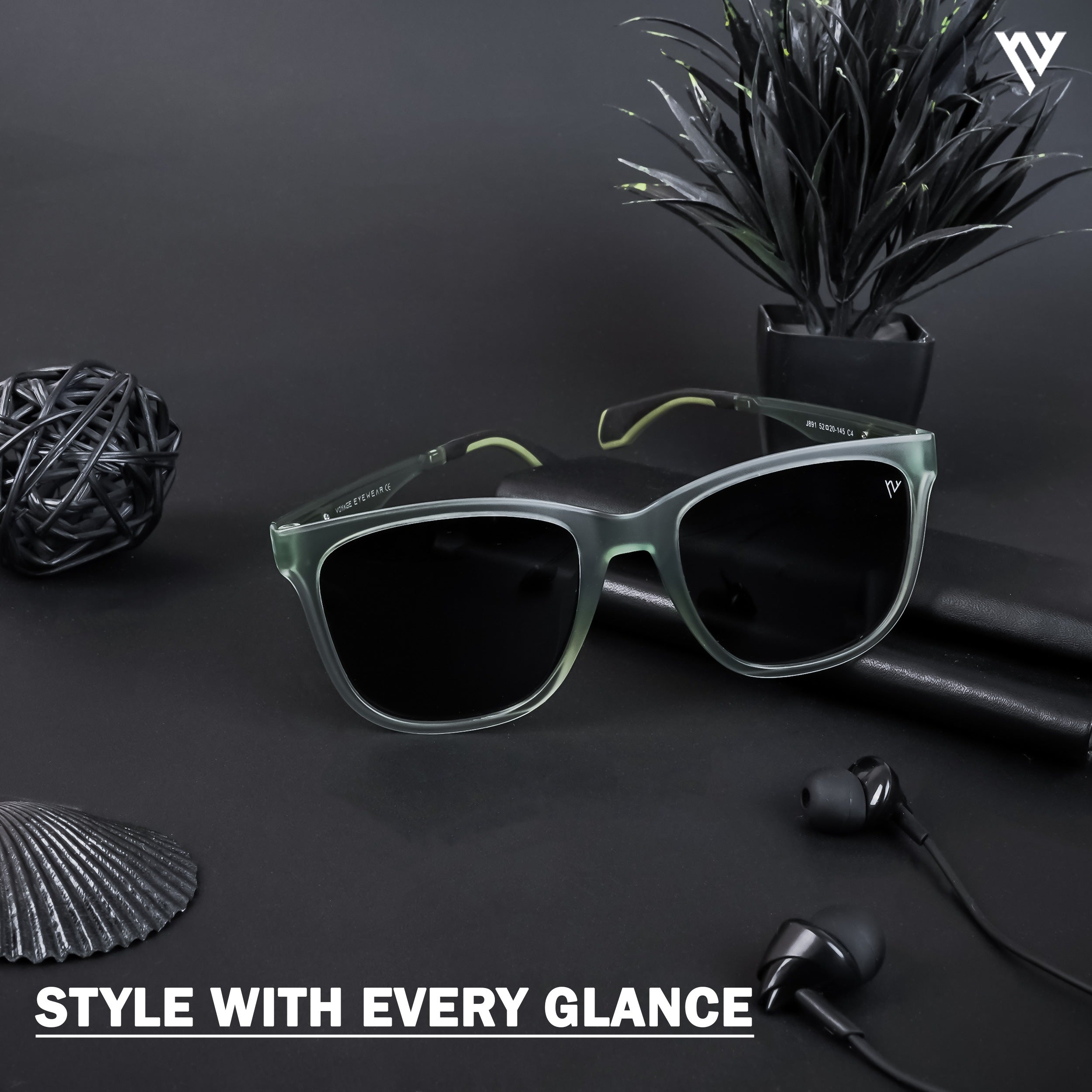 Voyage Active Green Polarized Wayfarer Sunglasses for Men & Women - PMG4468