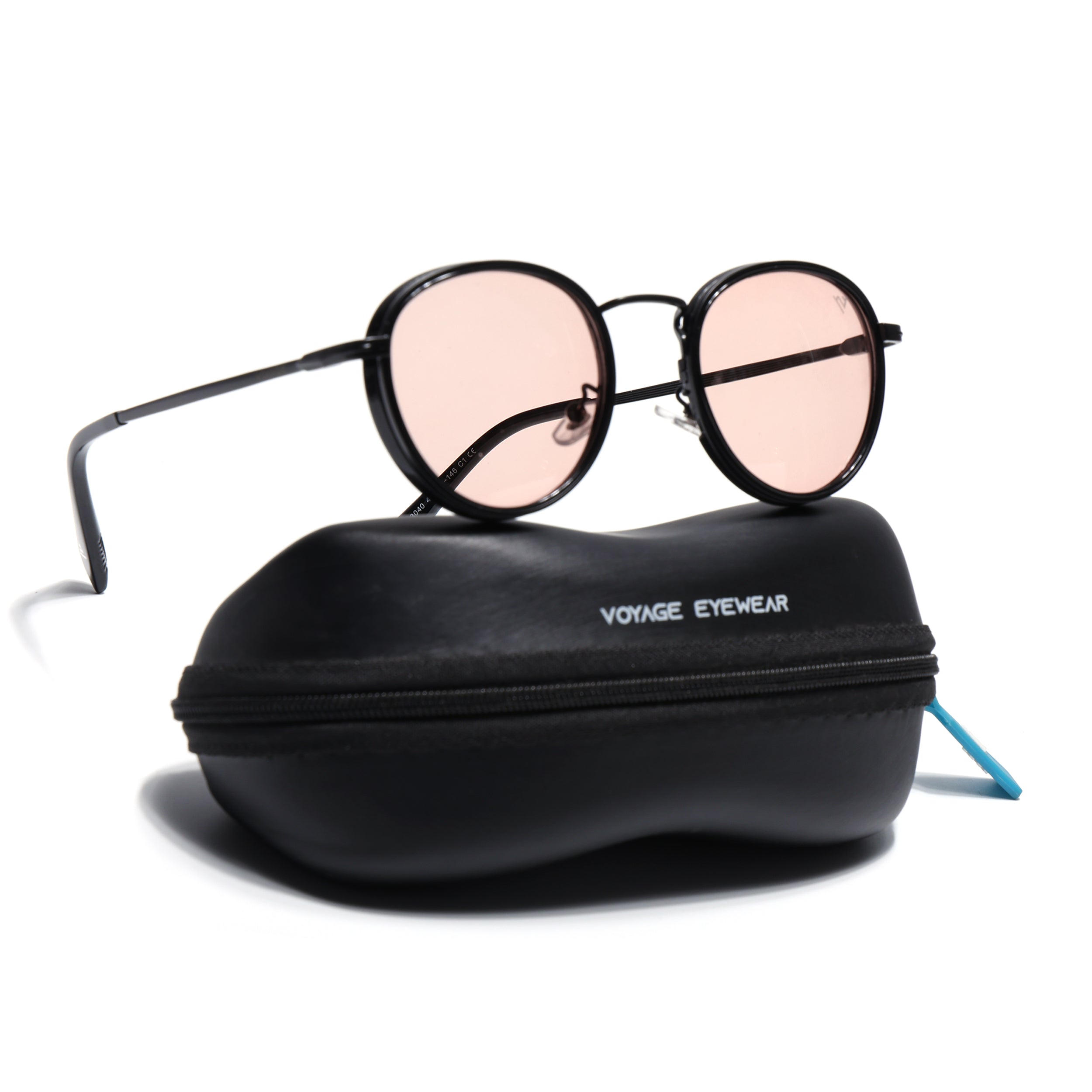Captain | Brown Round Polarized Sunglasses - PMG7253