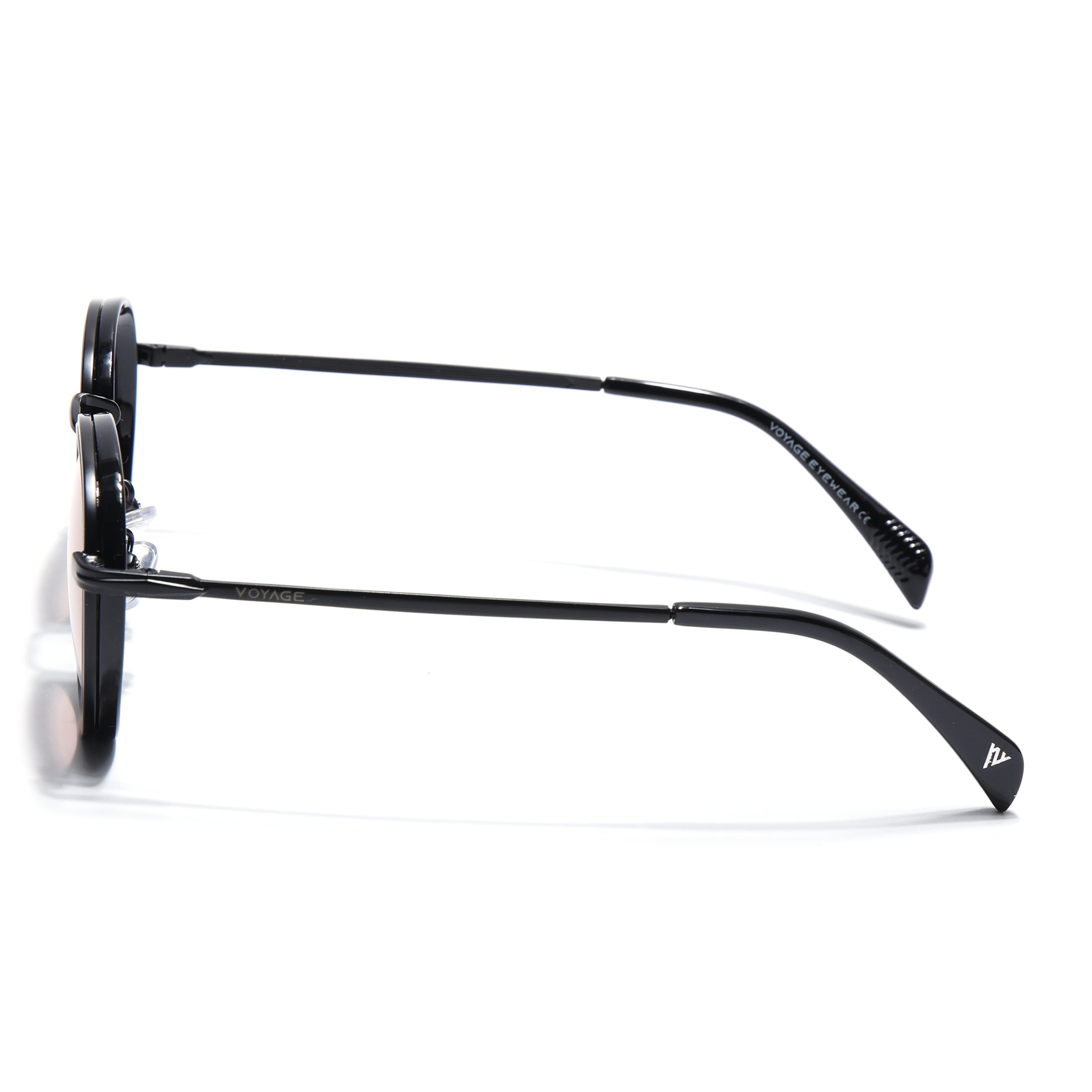 Captain | Brown Round Polarized Sunglasses - PMG7253