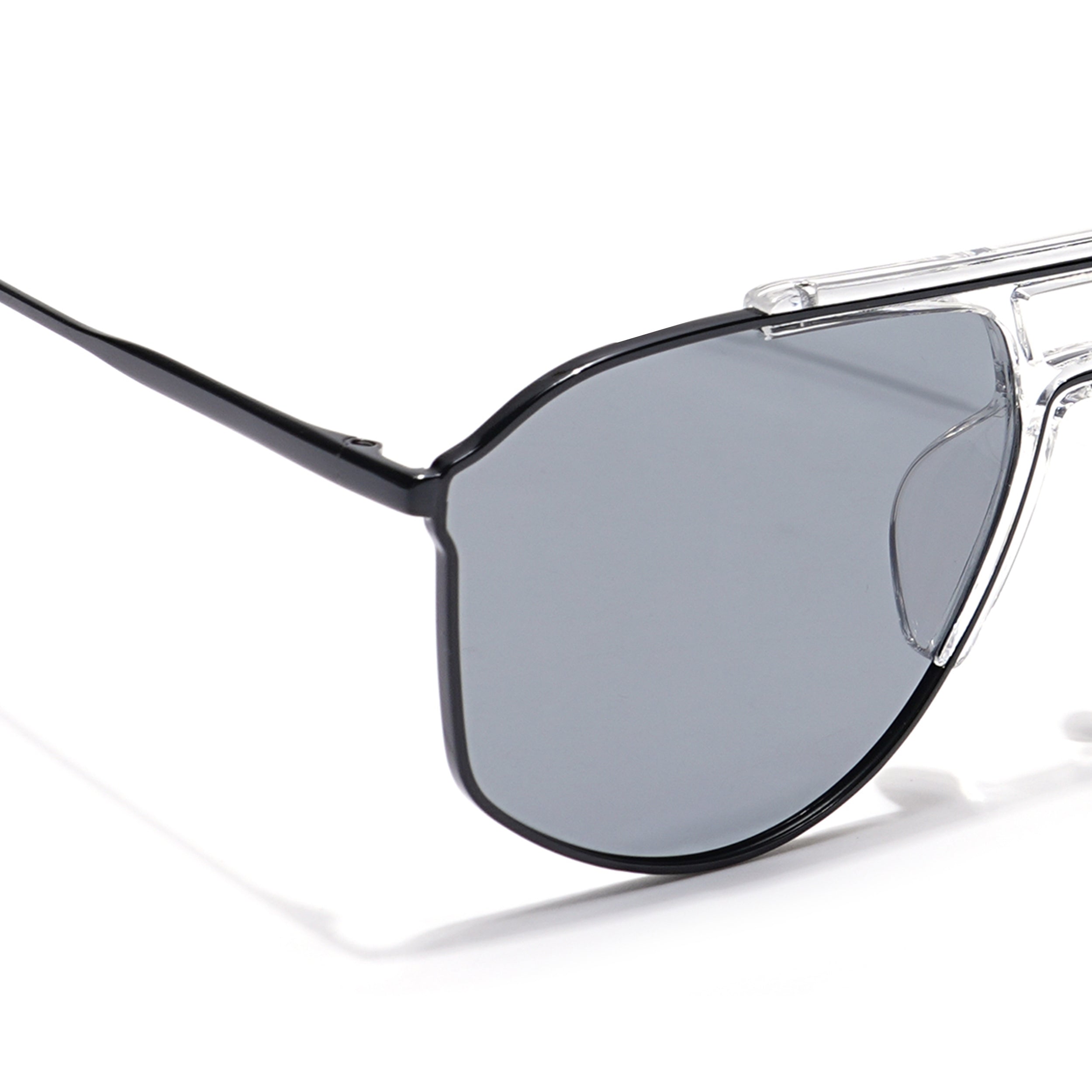 Voyage Select Wayfarer Sunglasses (Grey Lens | Black & Transparent Frame - SLPMG6279)
