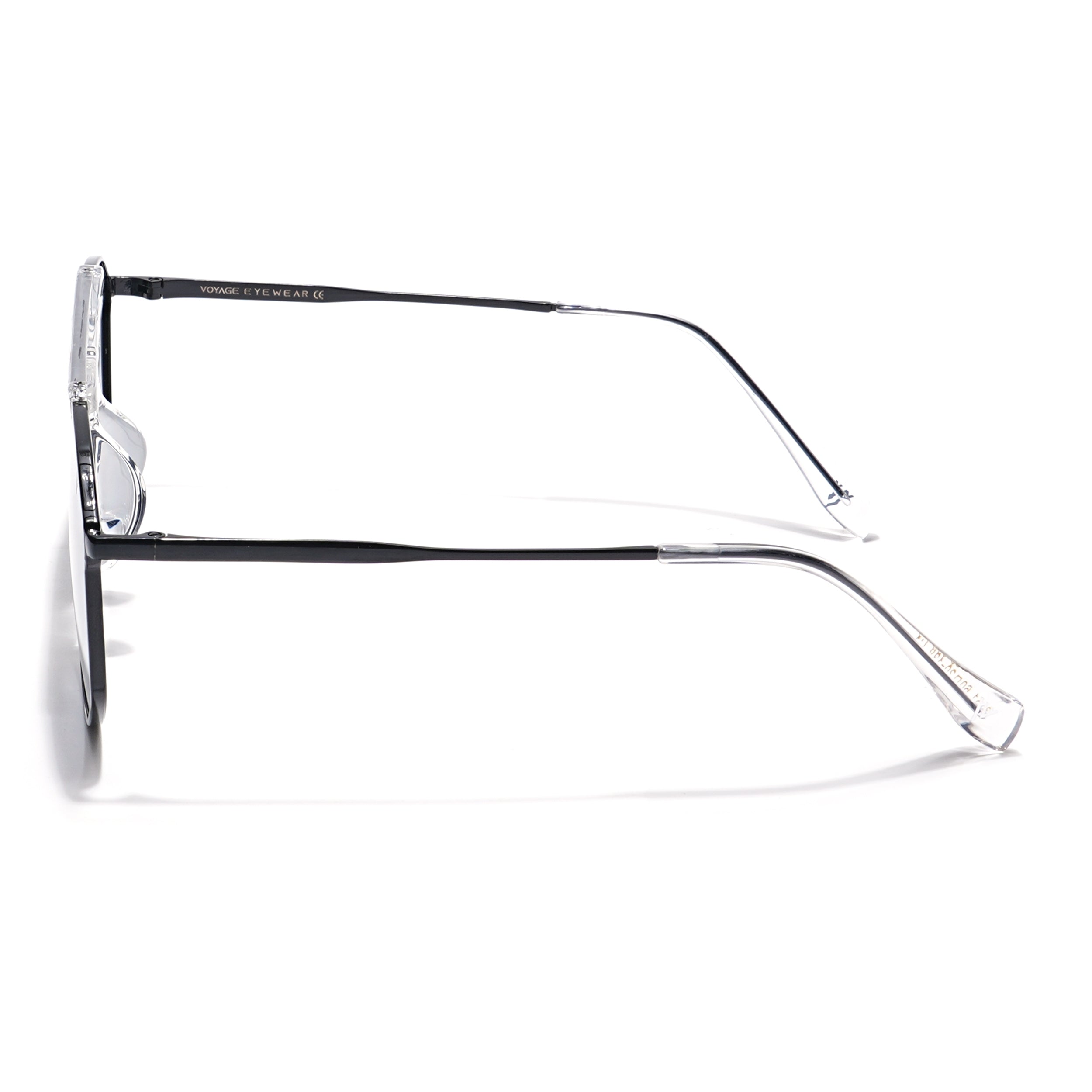 Voyage Select Wayfarer Sunglasses (Grey Lens | Black & Transparent Frame - SLPMG6279)