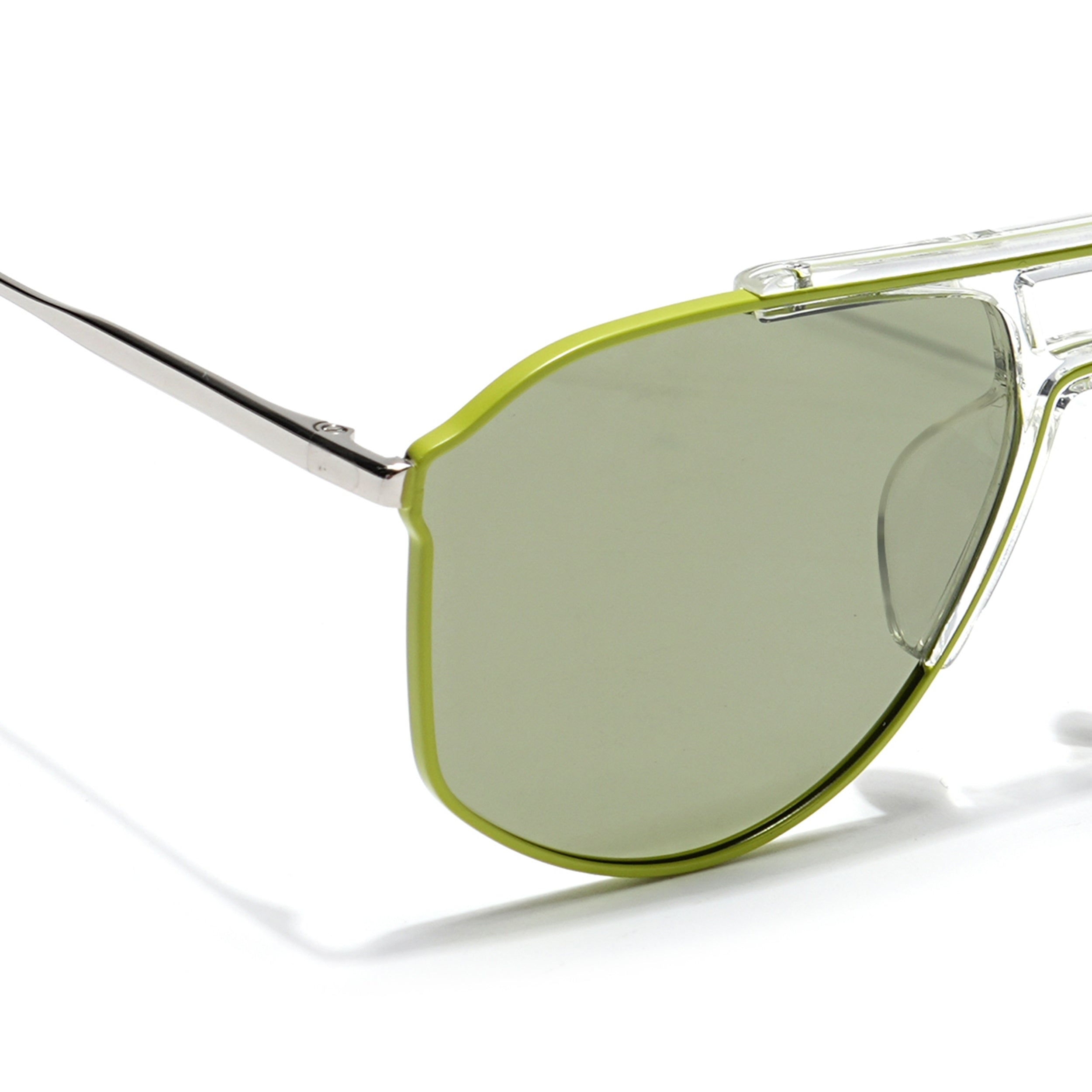Voyage Select Wayfarer Sunglasses (Green Lens | Green & Transparent Frame - SLPMG6280)