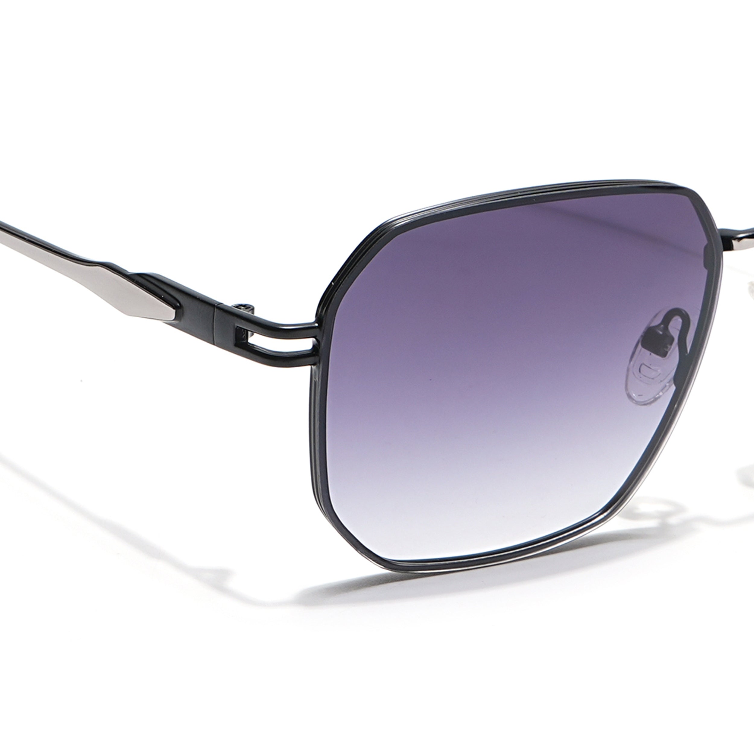 Voyage Select Square Sunglasses (Grey & Clear Lens | Black Frame - SLMG6308)