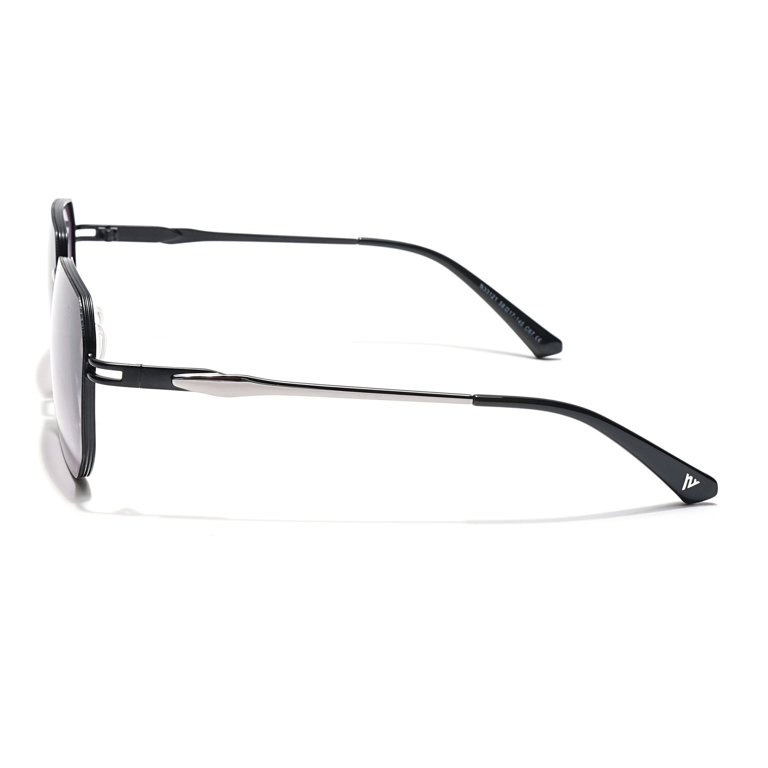 Voyage Select Square Sunglasses (Grey & Pink Lens | Black Frame - SLMG6309)