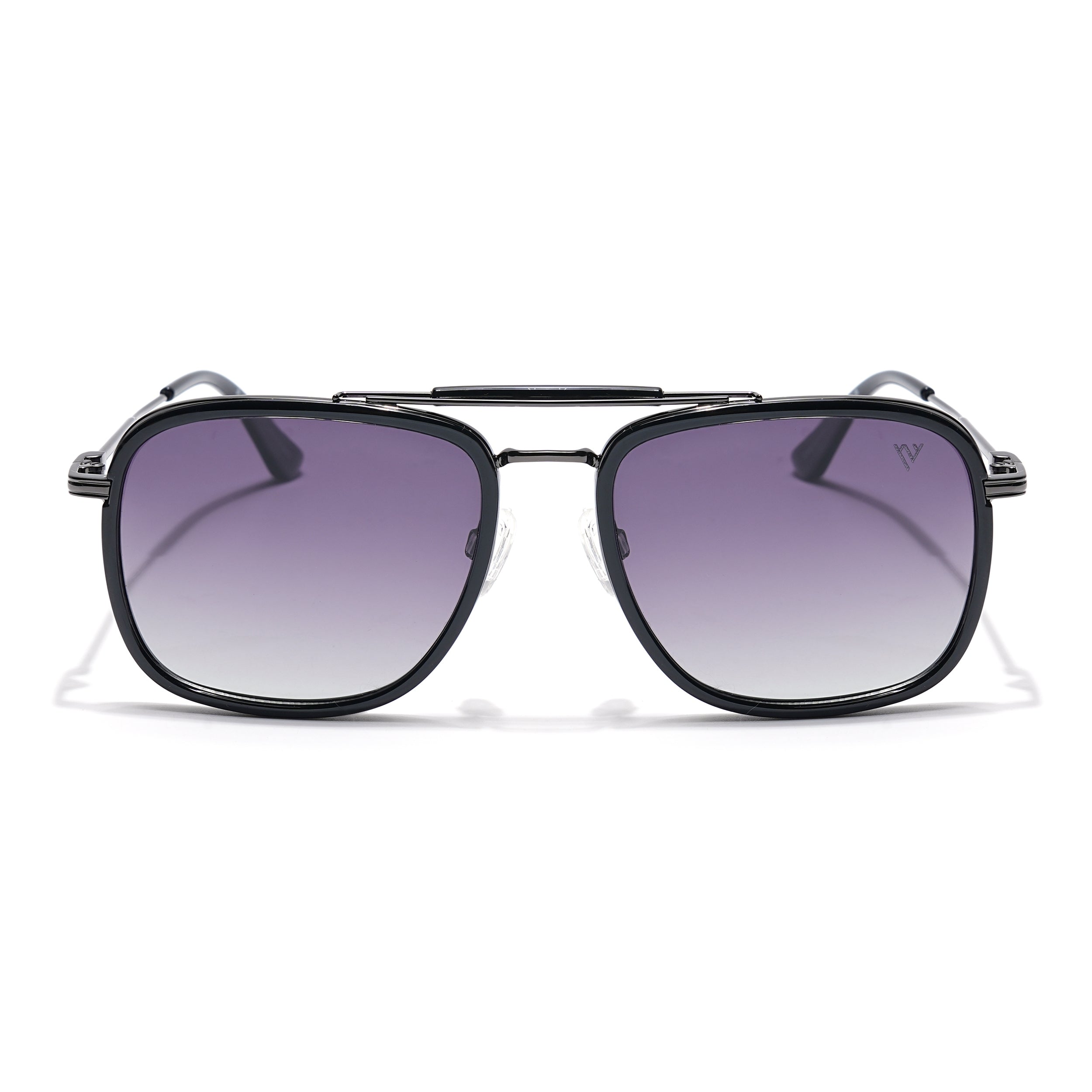 Voyage Select Wayfarer Sunglasses (Purple & Clear Lens | Black & Grey Frame - SLPMG6256)