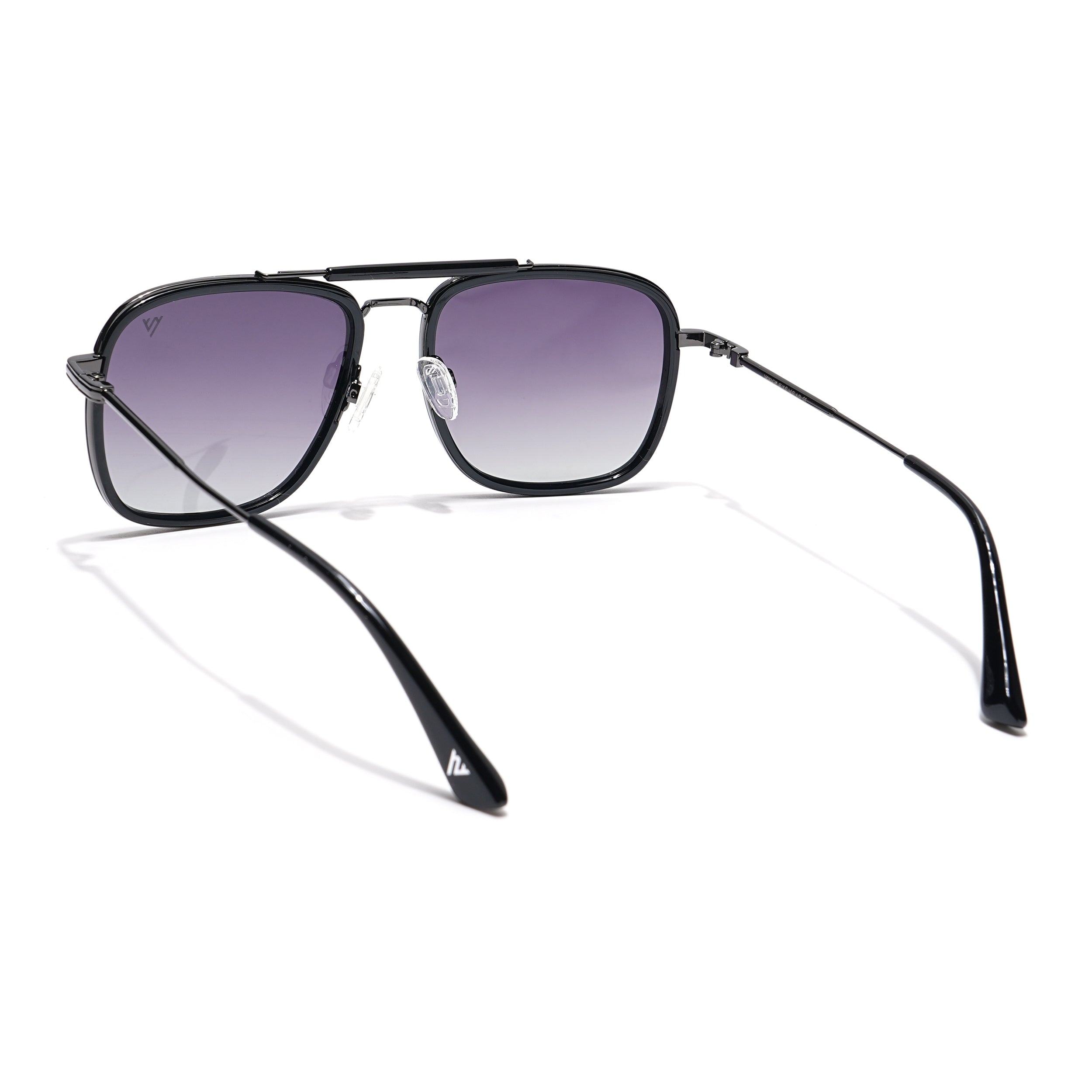 Voyage Select Wayfarer Sunglasses (Purple & Clear Lens | Black & Grey Frame - SLPMG6256)