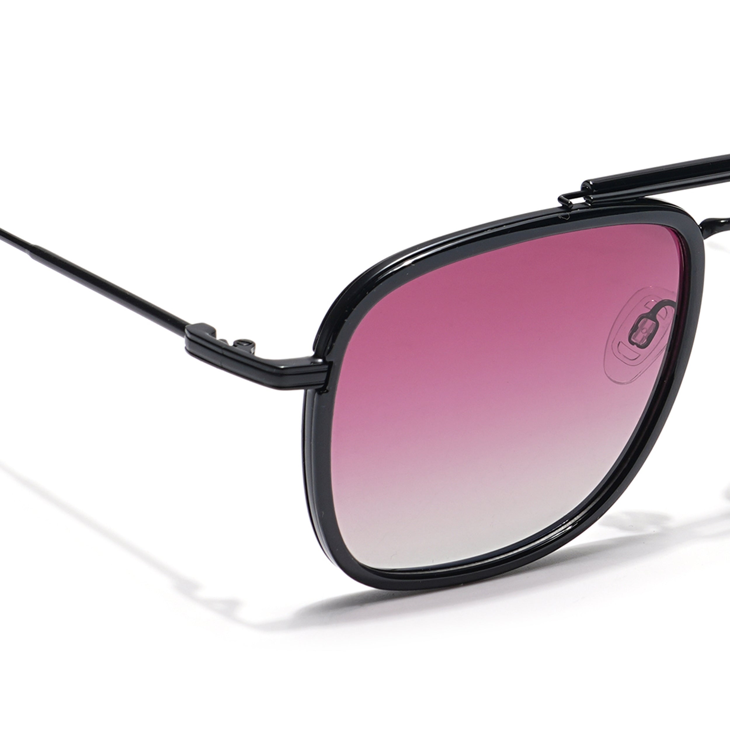 Voyage Select Wayfarer Sunglasses (Light Pink & Clear Lens | Black Frame - SLPMG6258)
