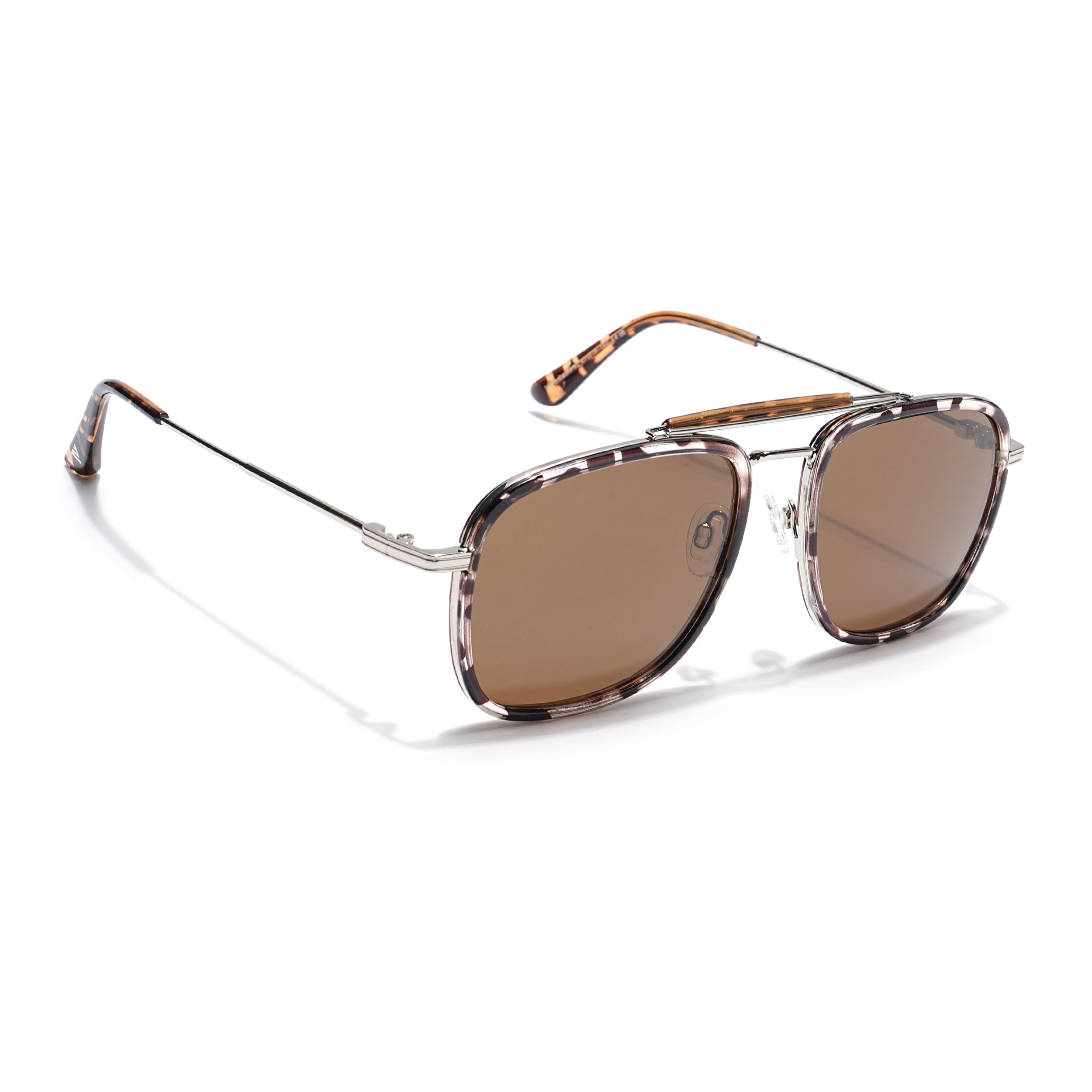 Voyage Select Wayfarer Sunglasses (Brown Lens | Demi Brown & Transparent Frame - SLPMG6260)