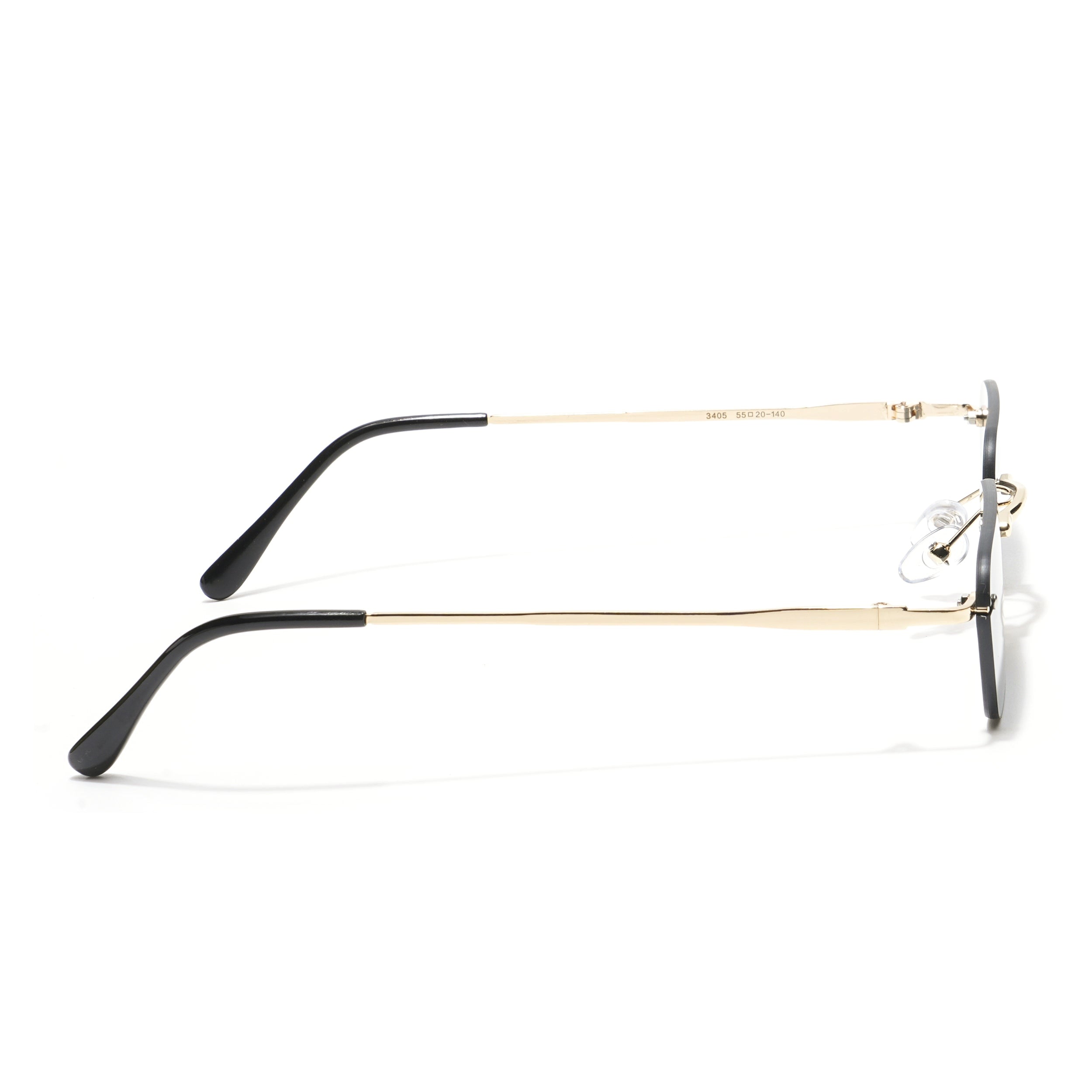 Underdog | Black Rimless Rectangle Sunglasses MG3786