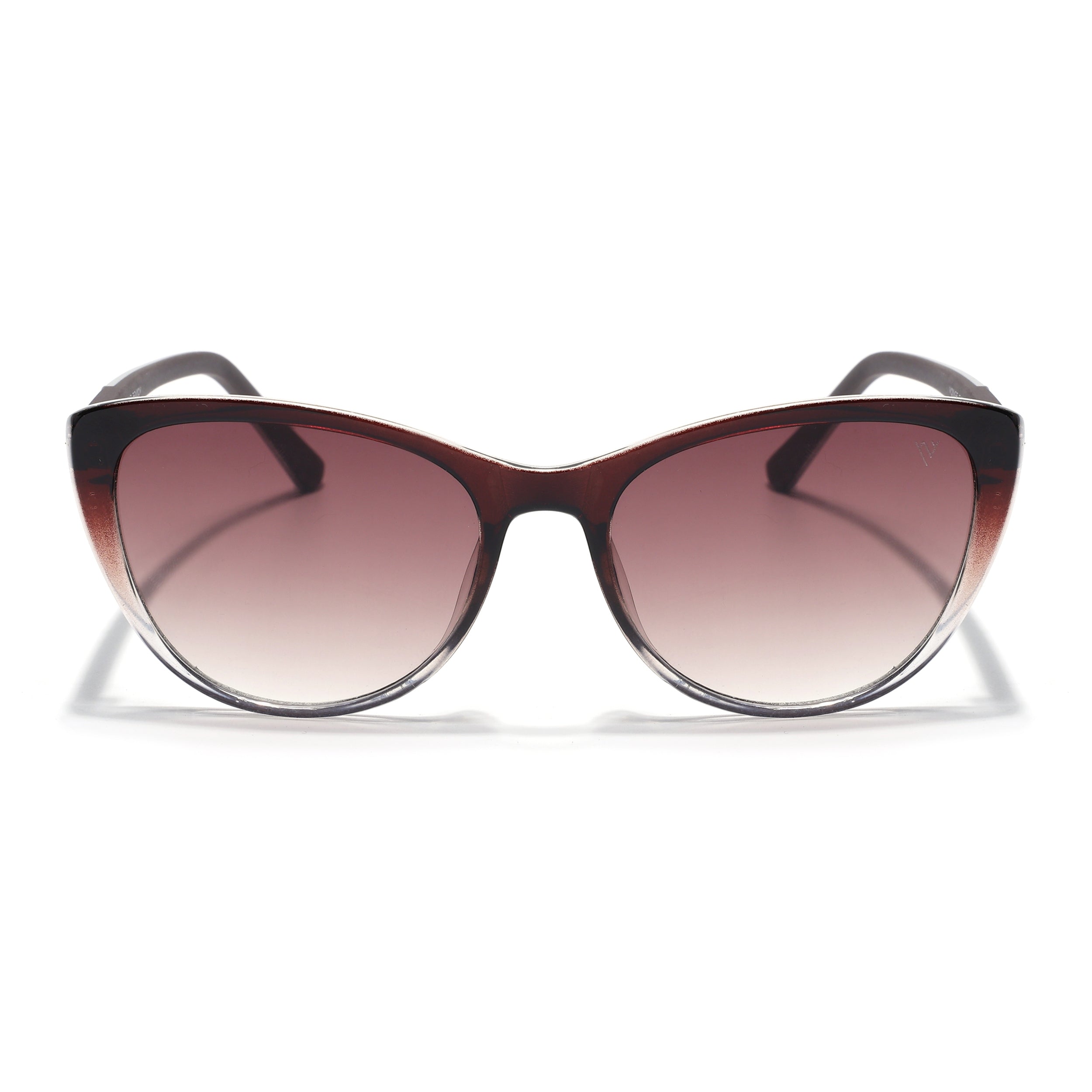 Cateye Sunglasses for Women (Brown & Clear Lens | Brown & Clear Frame - MG7167)