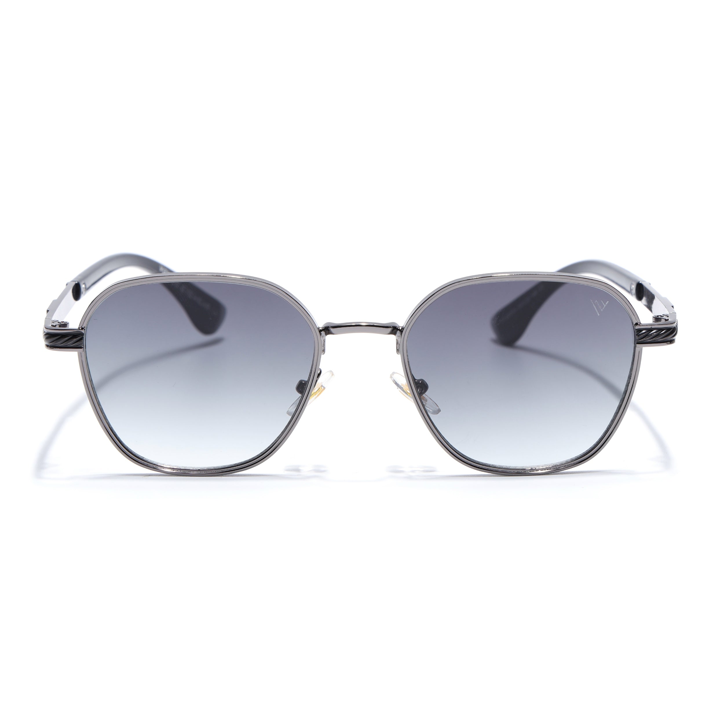 Square Sunglasses for Men & Women (Green & Clear Lens | Grey Frame - MG7261)