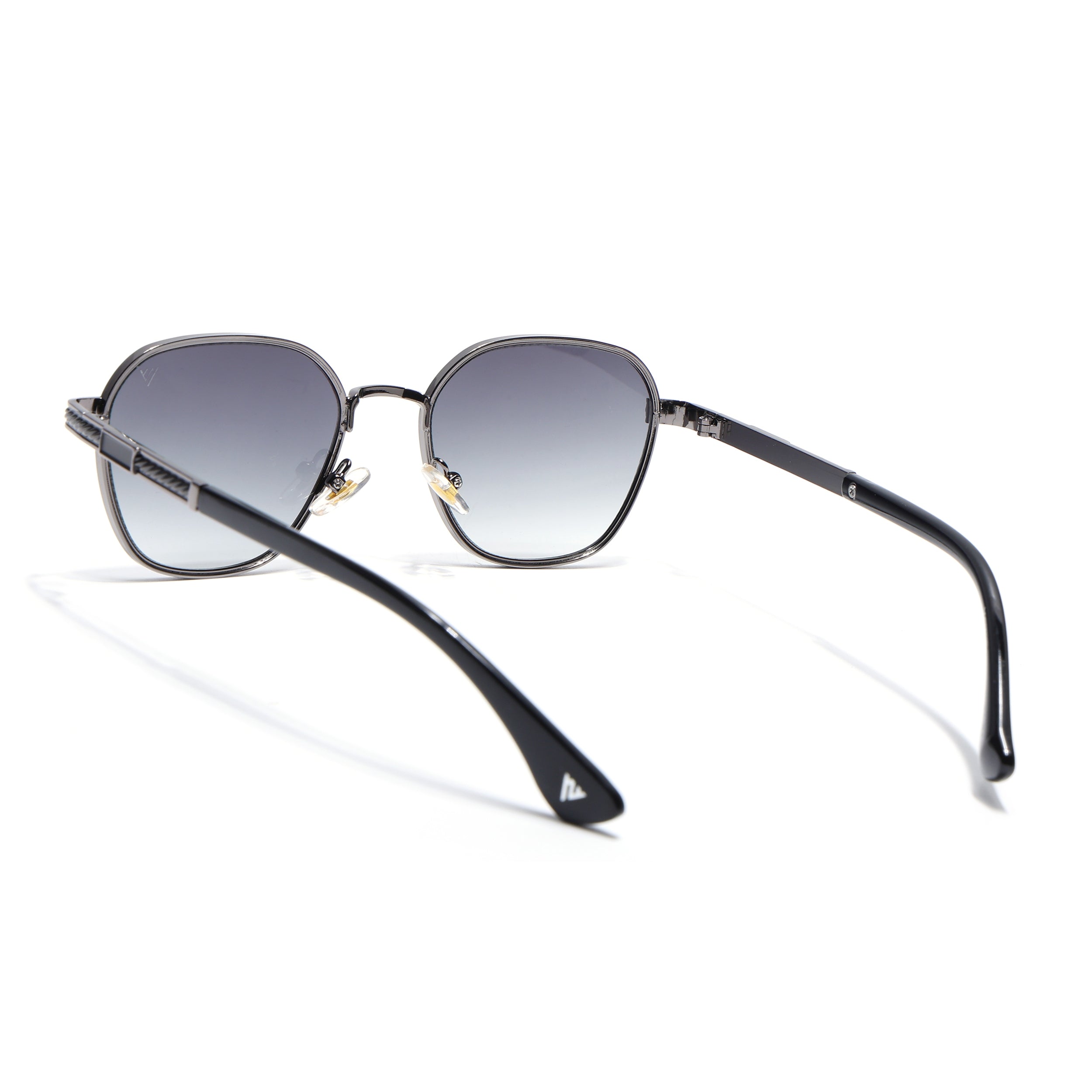Square Sunglasses for Men & Women (Green & Clear Lens | Grey Frame - MG7261)