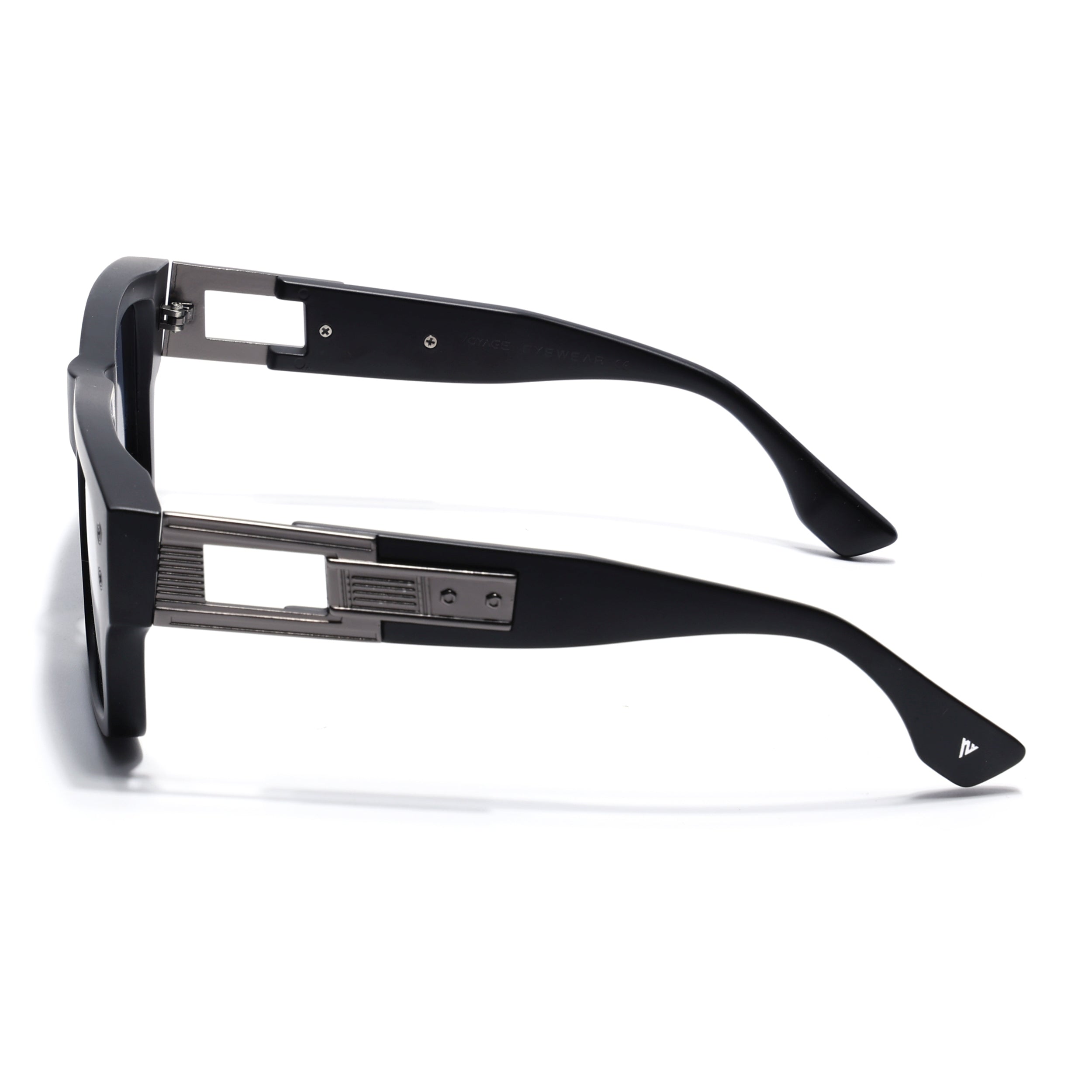 Square Sunglasses for Men & Women (Grey Lens | Black Frame - MG7158)