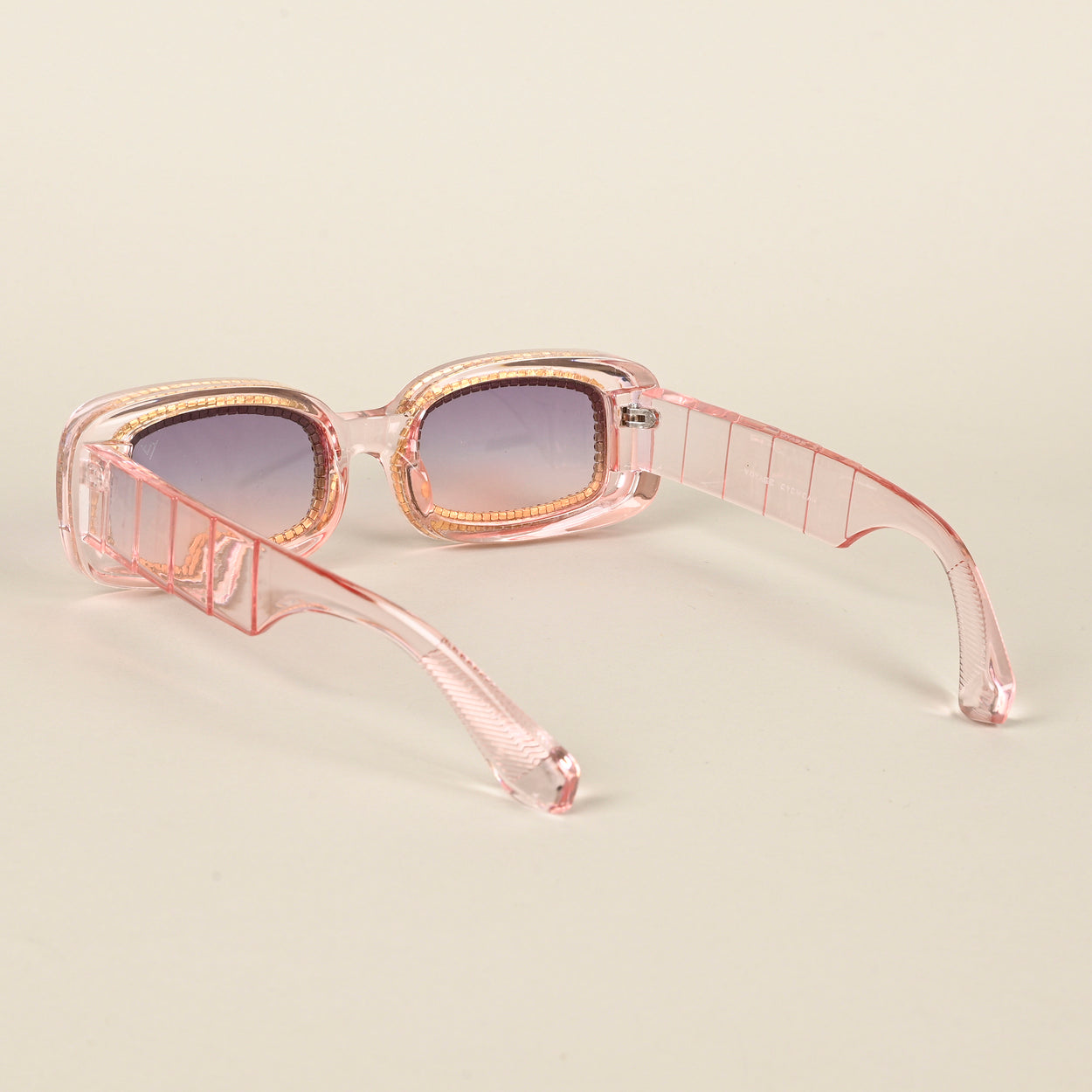 Voyage Purple & Pink Oval Sunglasses for Women (3913MG4360)