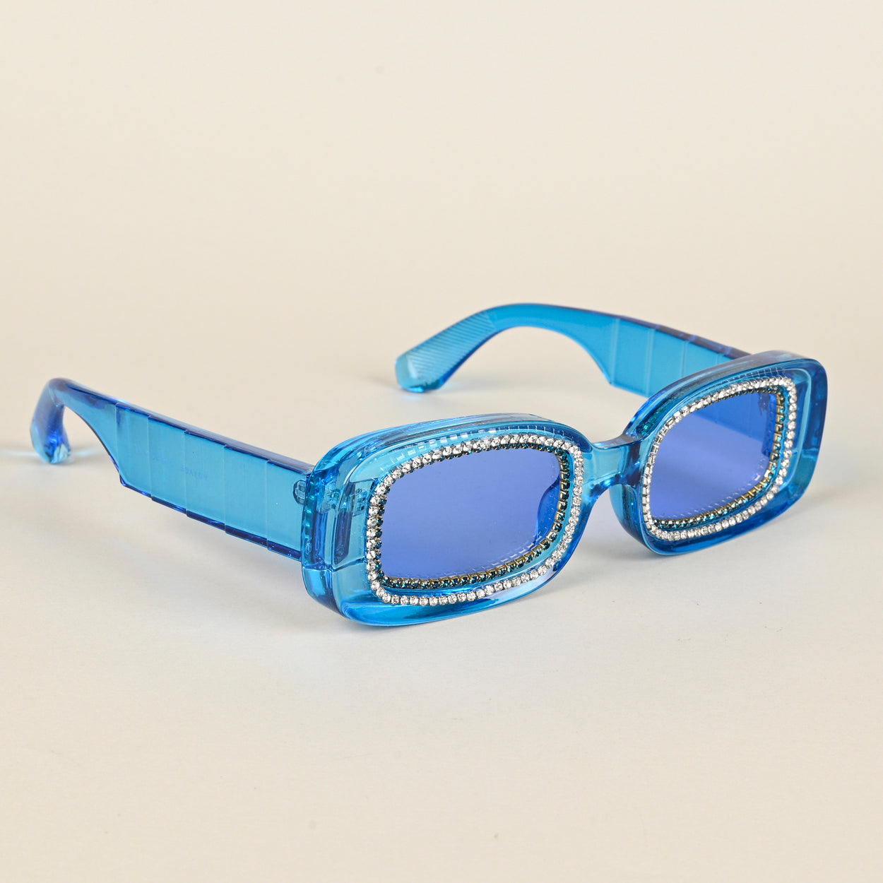Voyage Blue Oval Sunglasses for Women (3913MG4361)