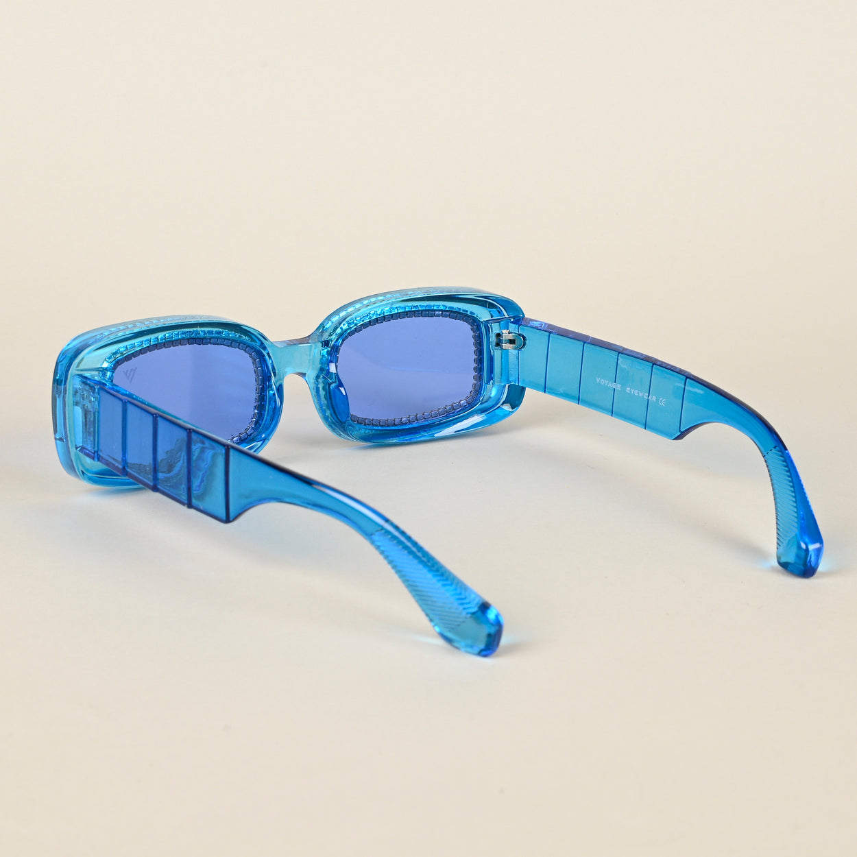 Voyage Blue Oval Sunglasses for Women (3913MG4361)