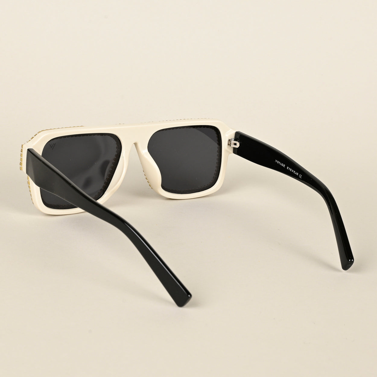 Voyage Black Wayfarer Polarized Sunglasses for Men & Women (3996PMG4356)