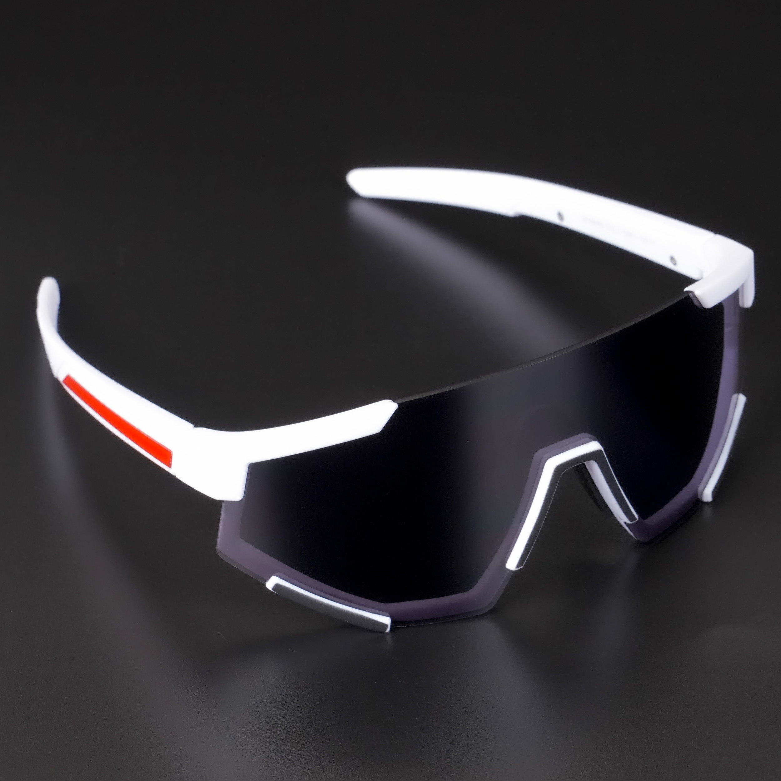 Voyage Drift Sunglasses for Men & Women (Black Lens | White Frame - MG5217)